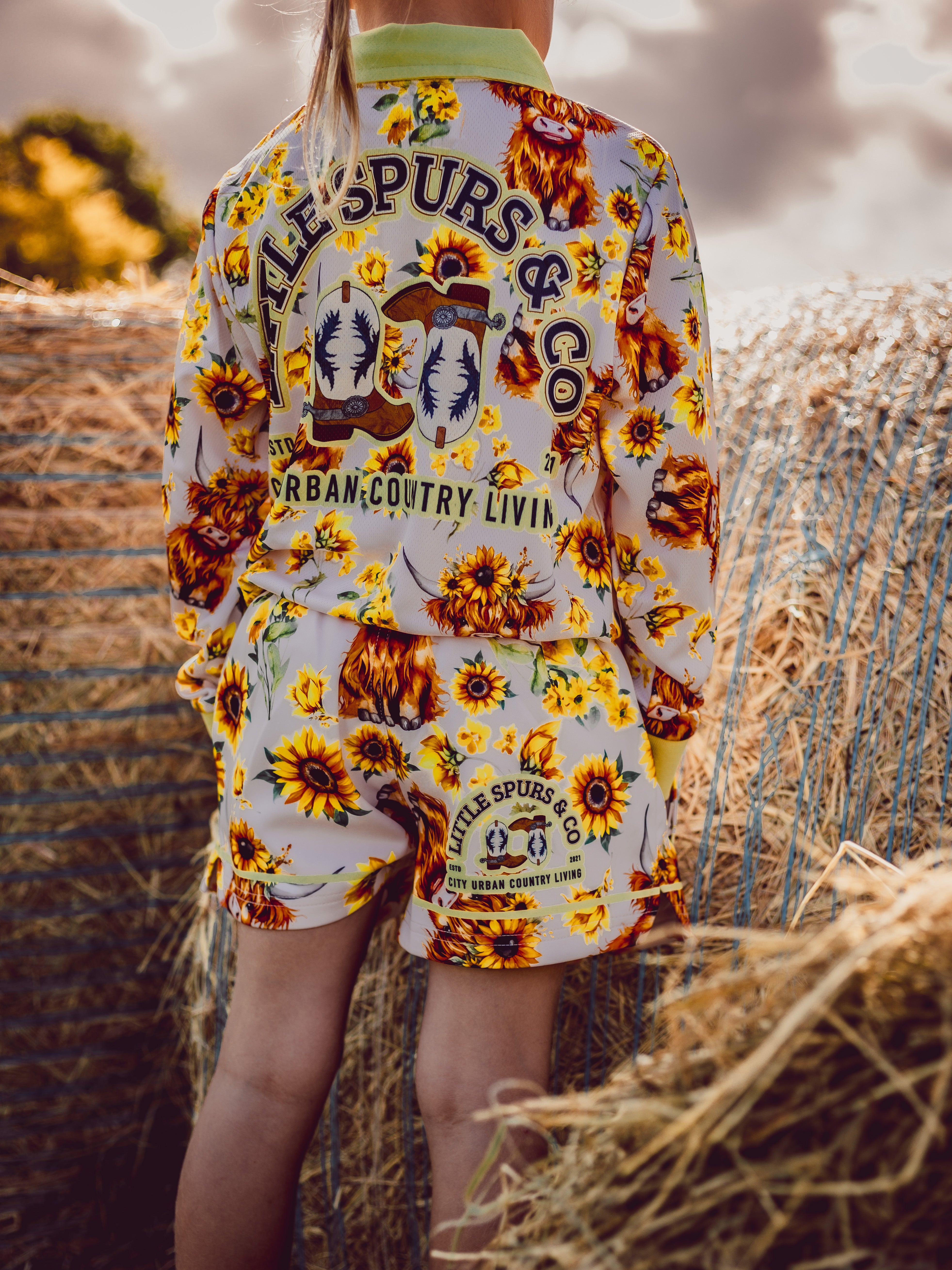 Highland Sunflower Teen Sun Protection Shirt
