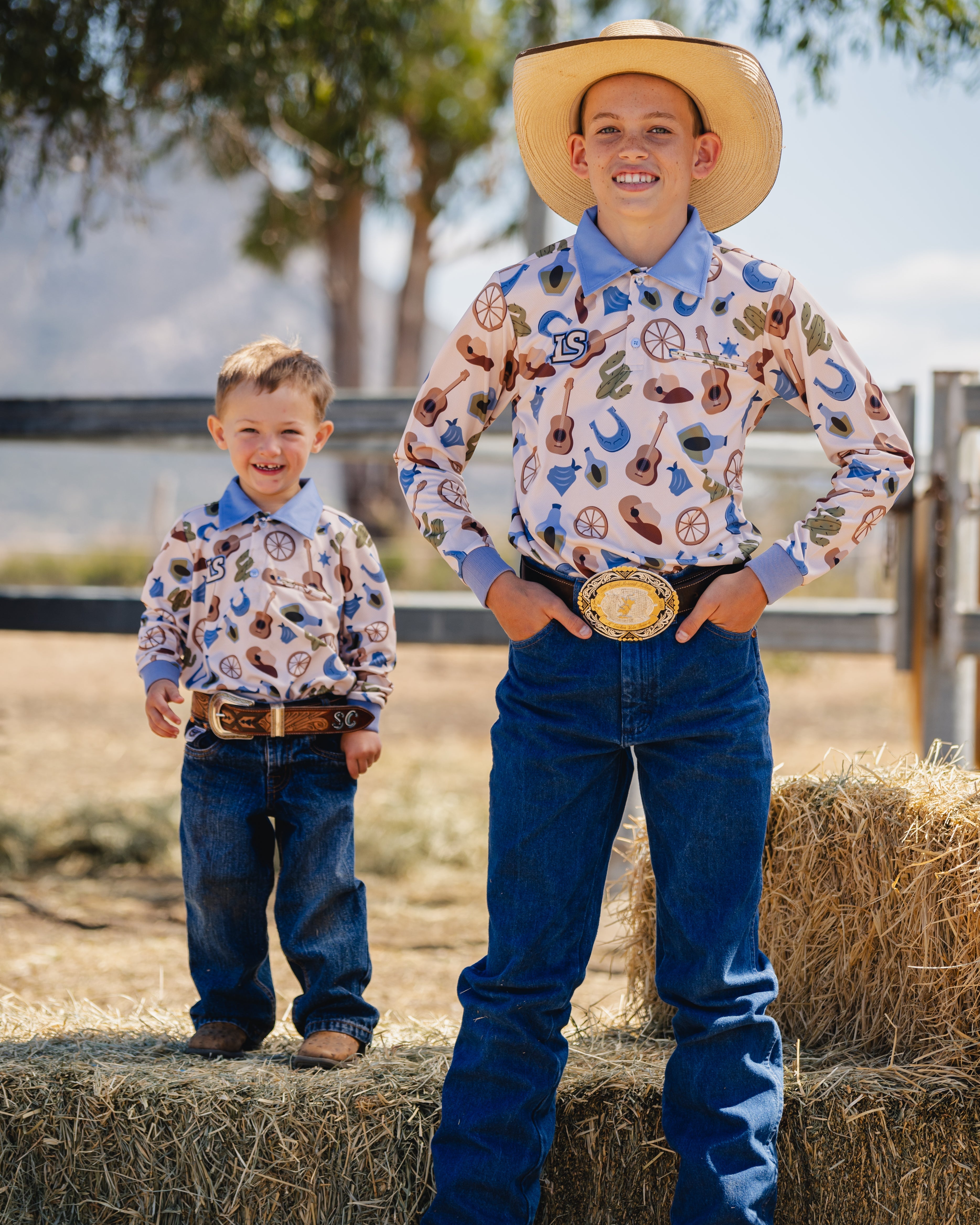 Wagon Wheel Teen Sun Protection Shirt