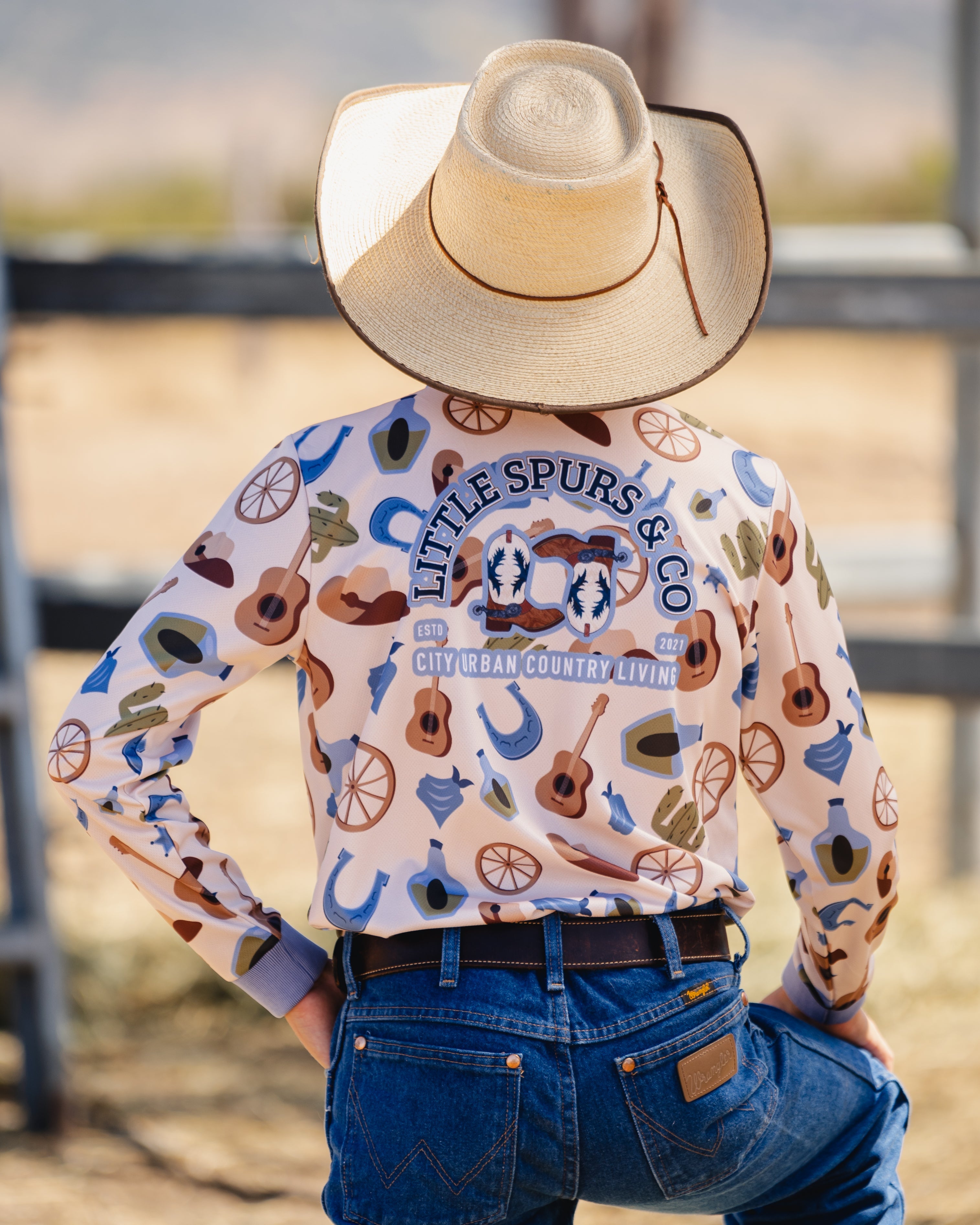 Wagon Wheel Teen Sun Protection Shirt