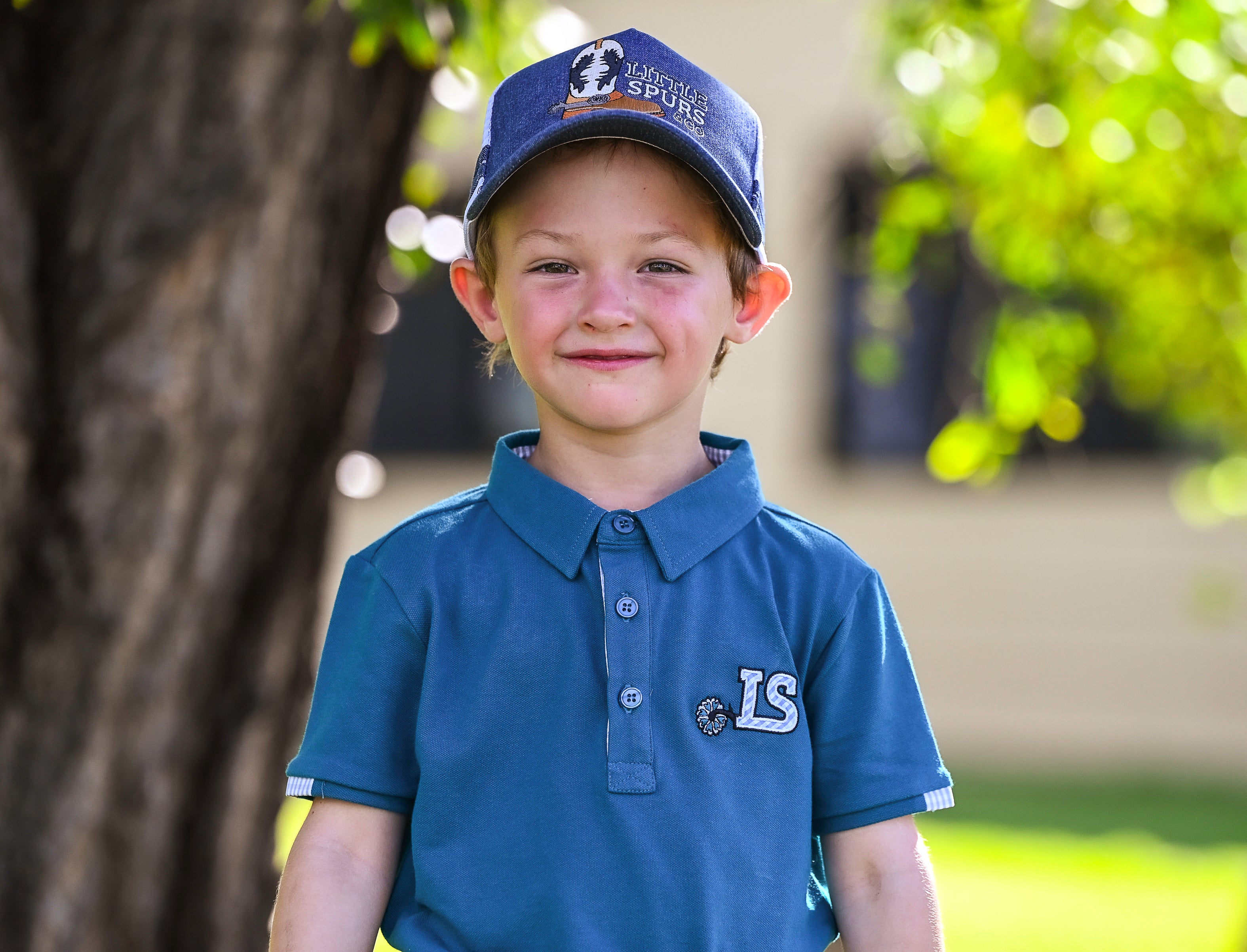 Little Spurs & Co - Denim Blue Cap