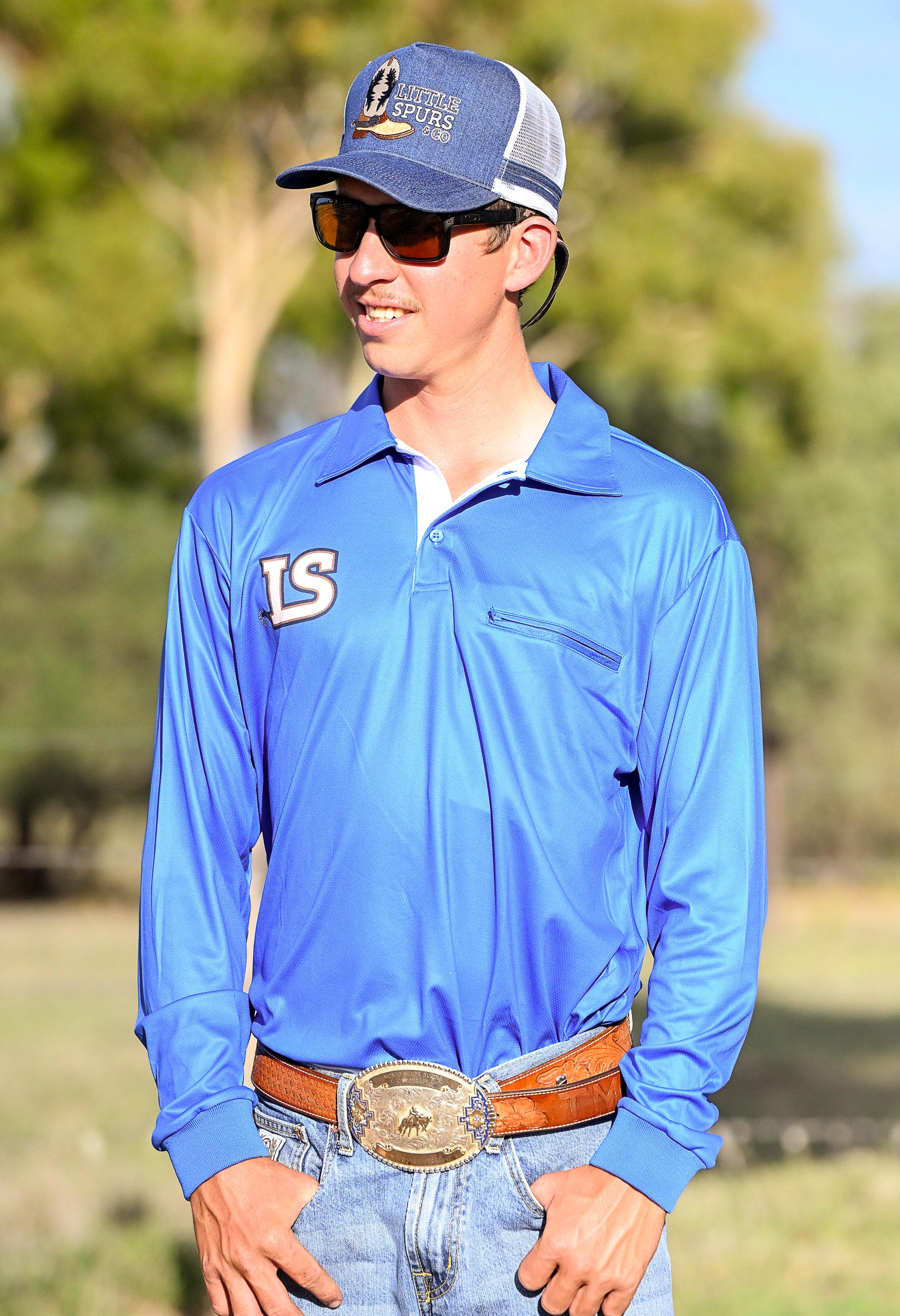Little Spurs & Co - Denim Blue Cap