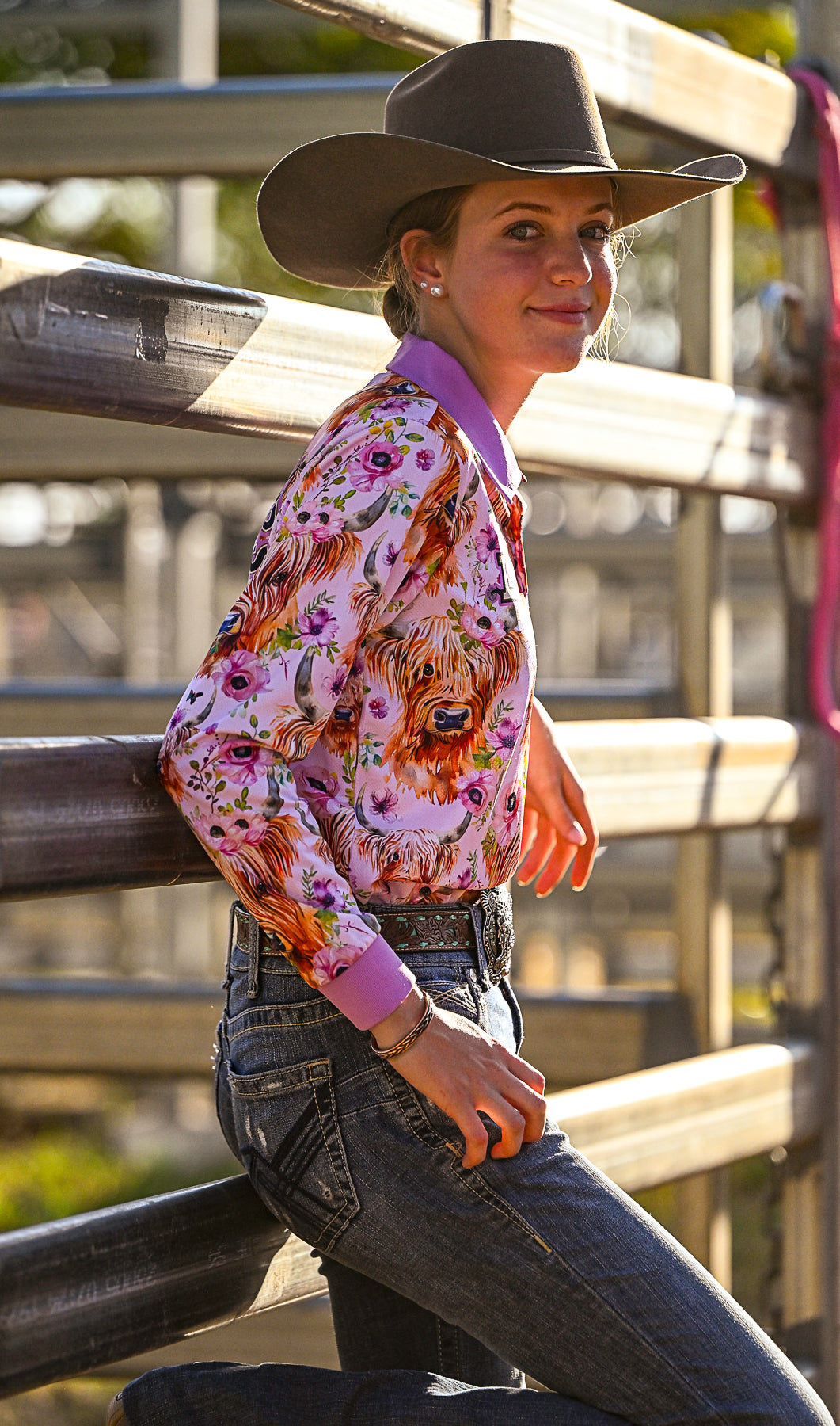 Highland Steer Teen Sun Protection Shirt