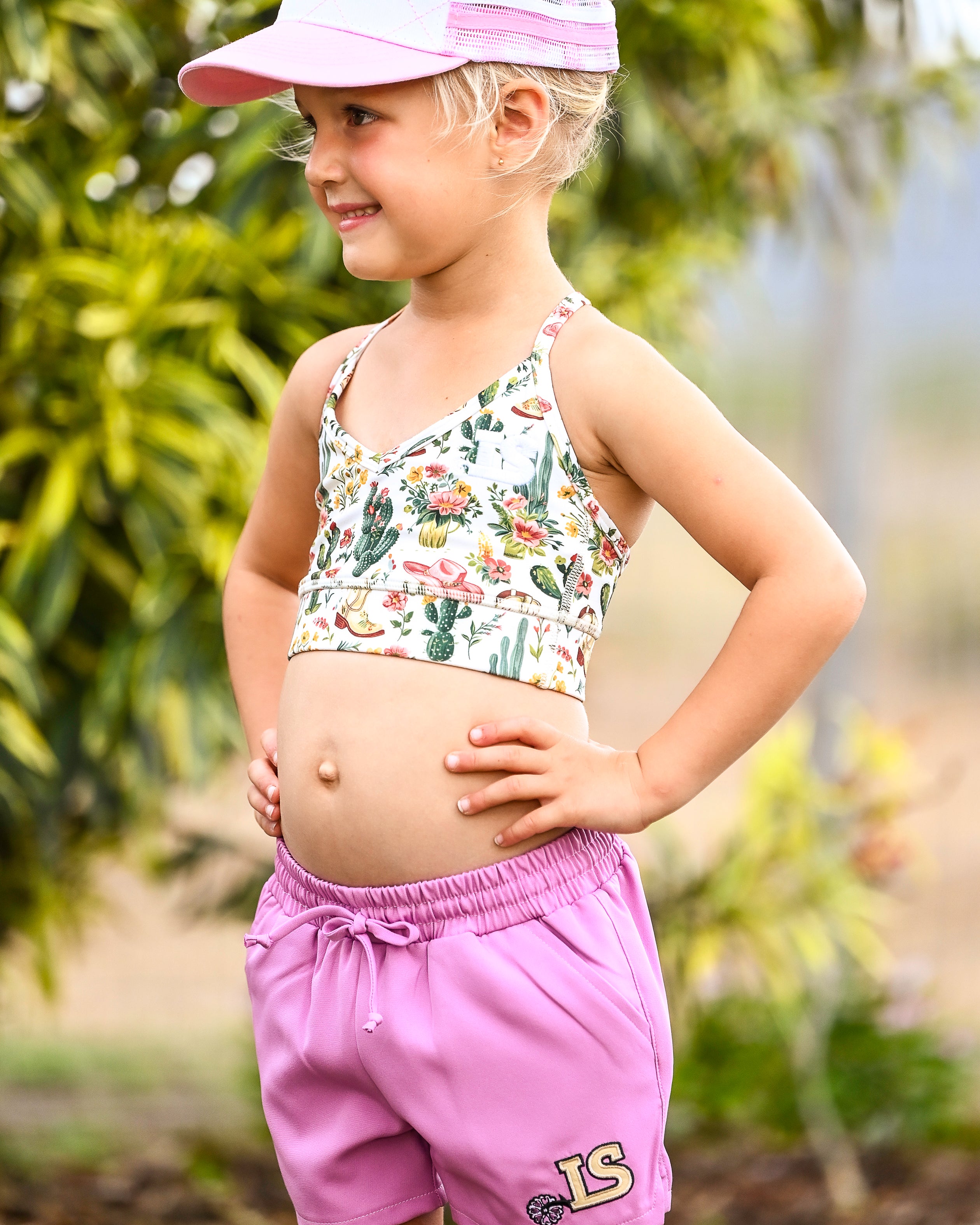 Cactus n Boots Sports Crop