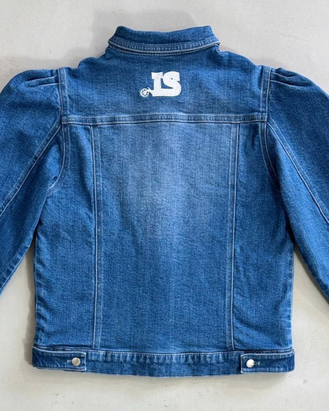 Little Spurs & Co Puff Sleeve Teen Denim Jacket