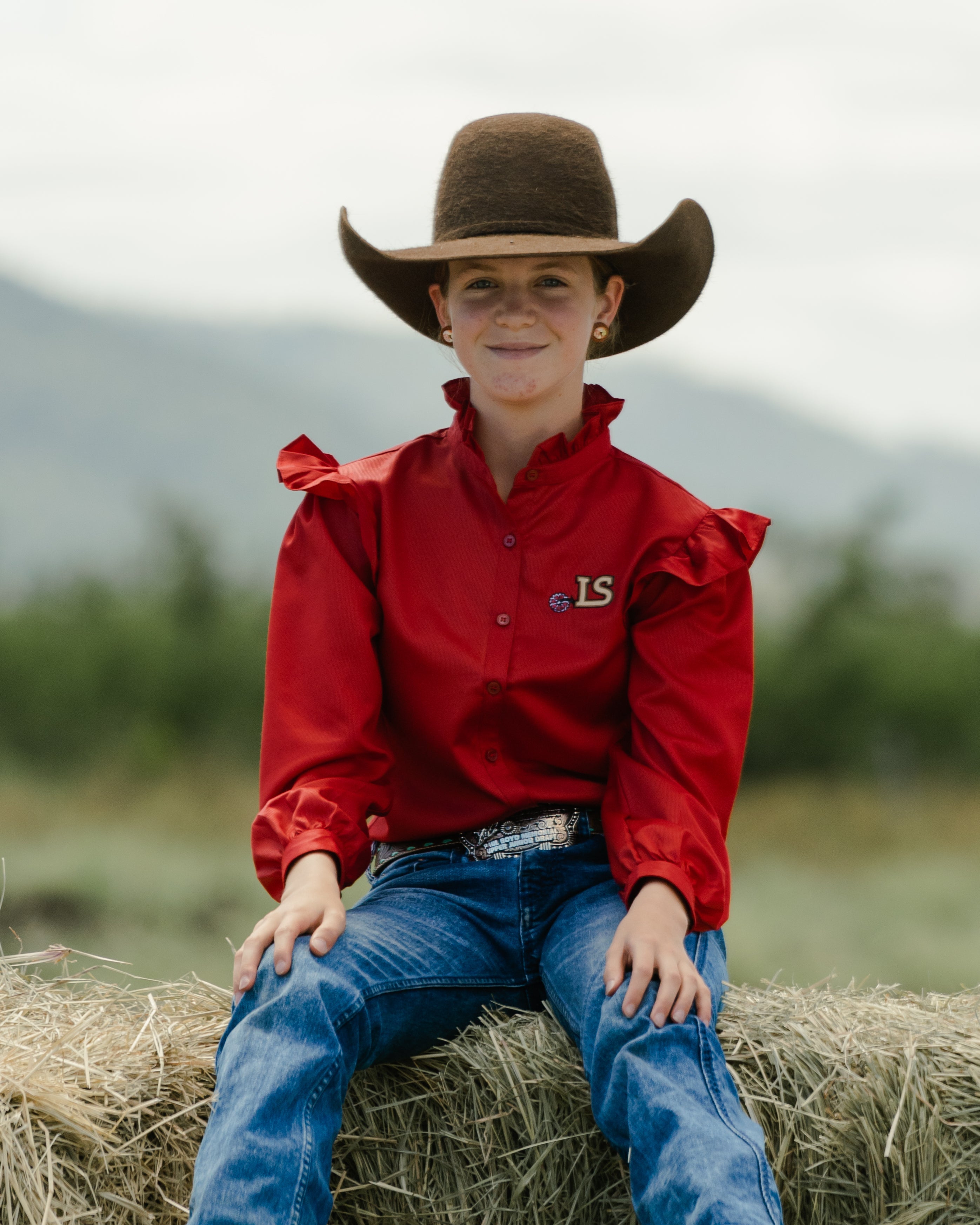 Pechey Puff Sleeve Teen Dress Shirt