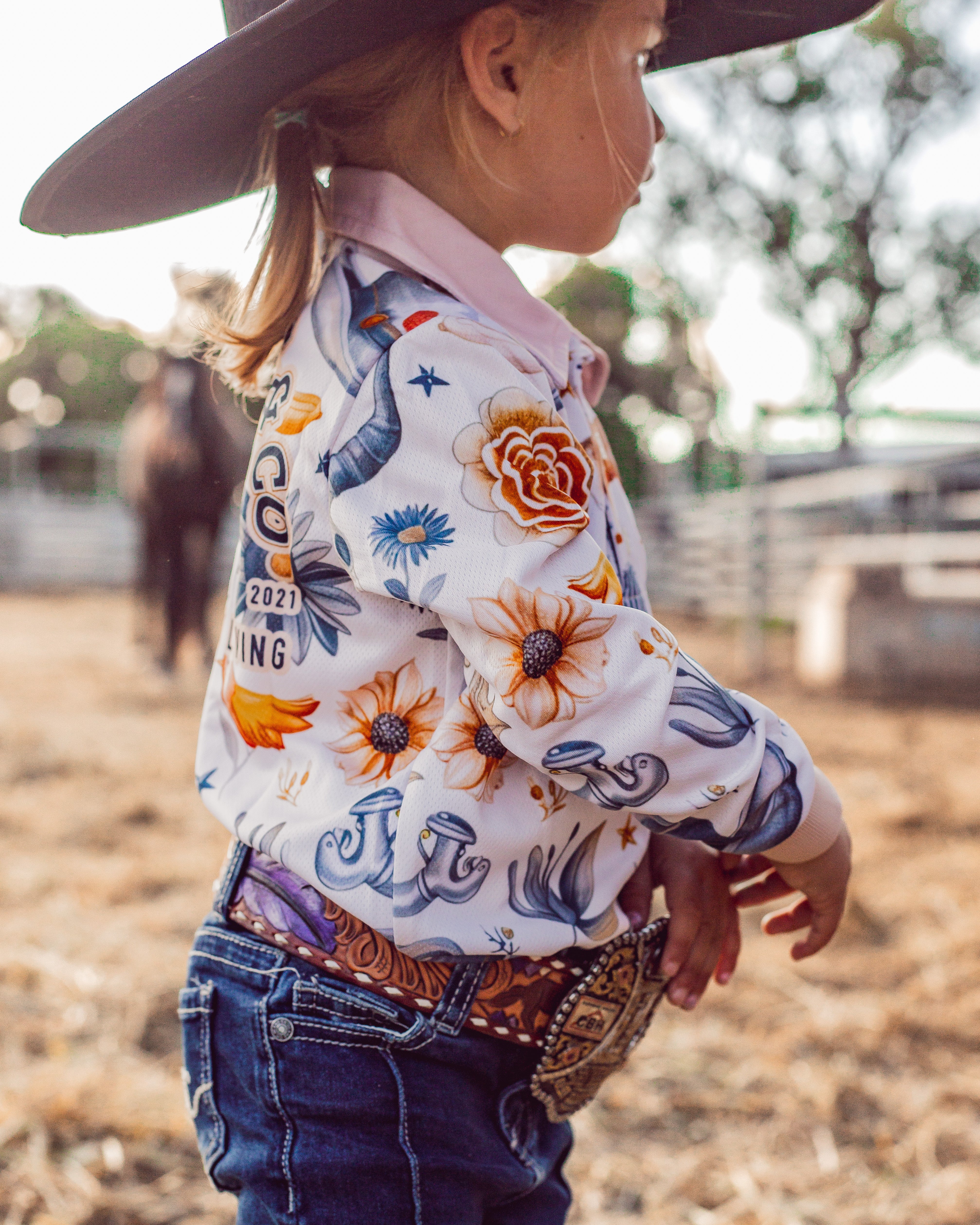 Cactus n Skull Teen Sun Protection Shirt