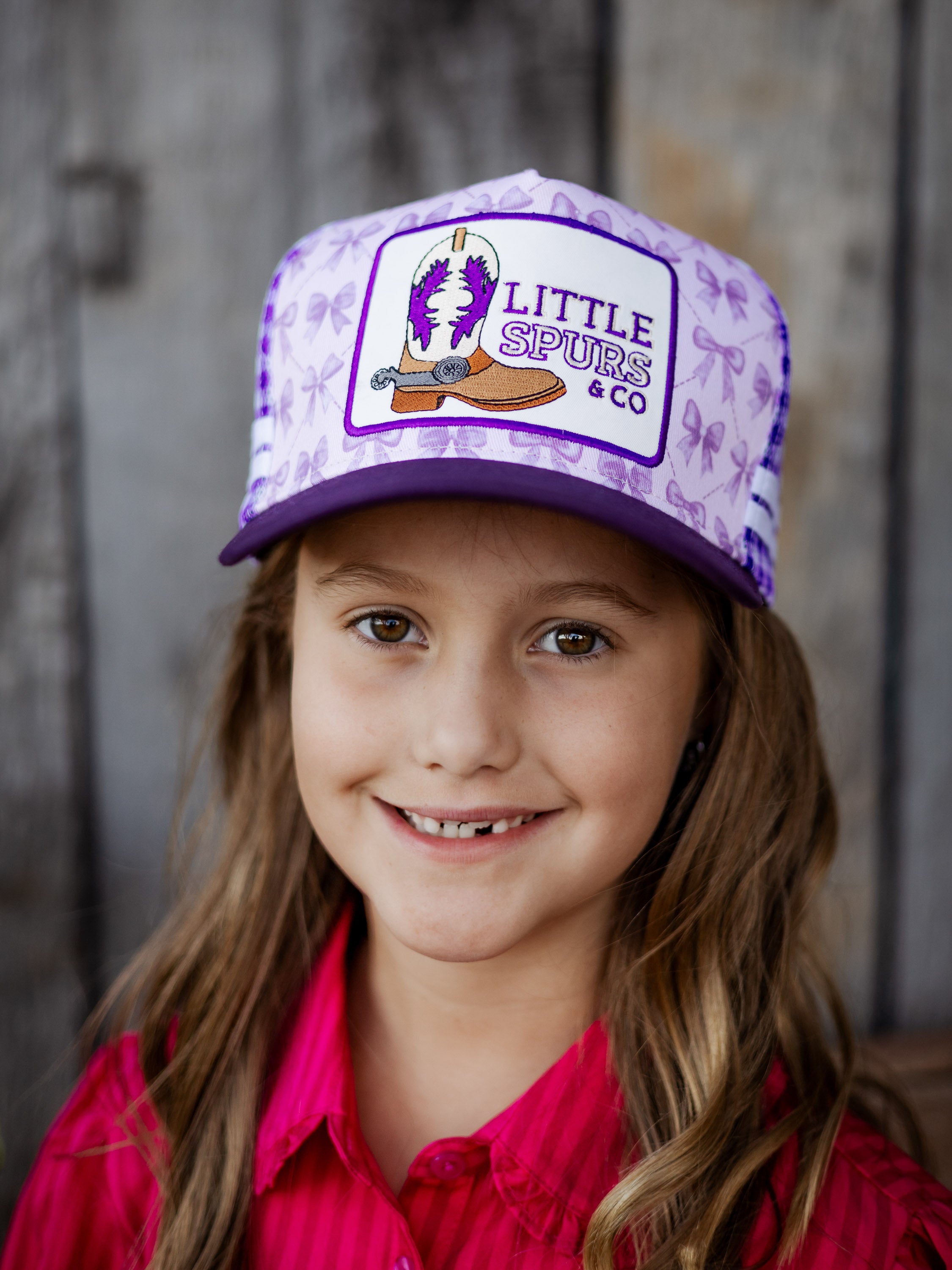 Little Spurs & Co - Purple Bow Cap
