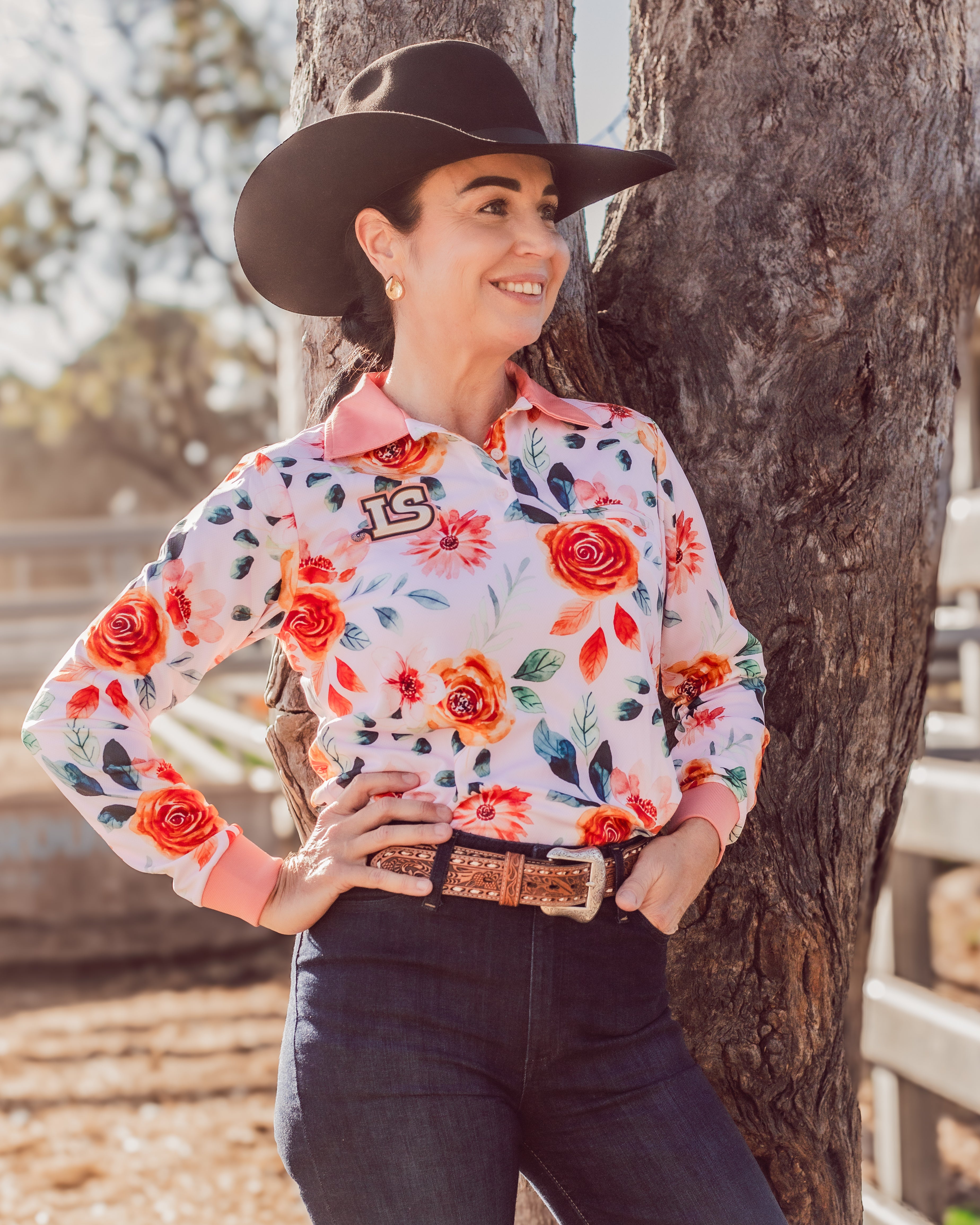 Peach Rose Sun Protection Shirt