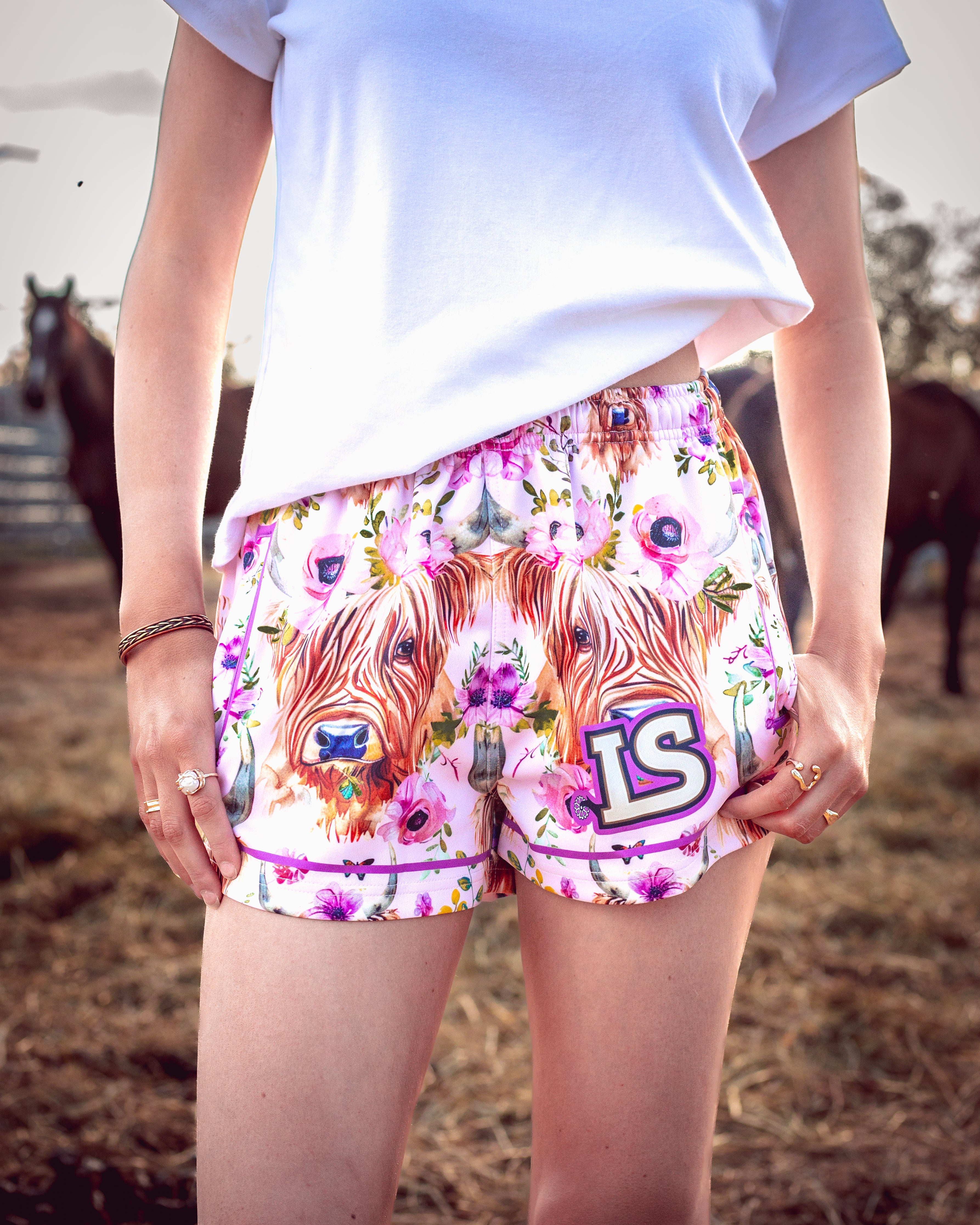 Highland Steer Teen Shorts