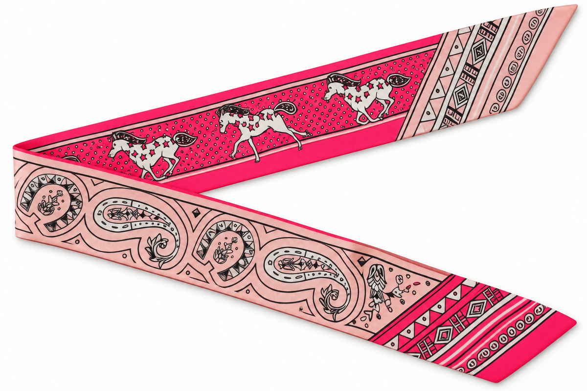 Twilly Scarf - Hot Pink