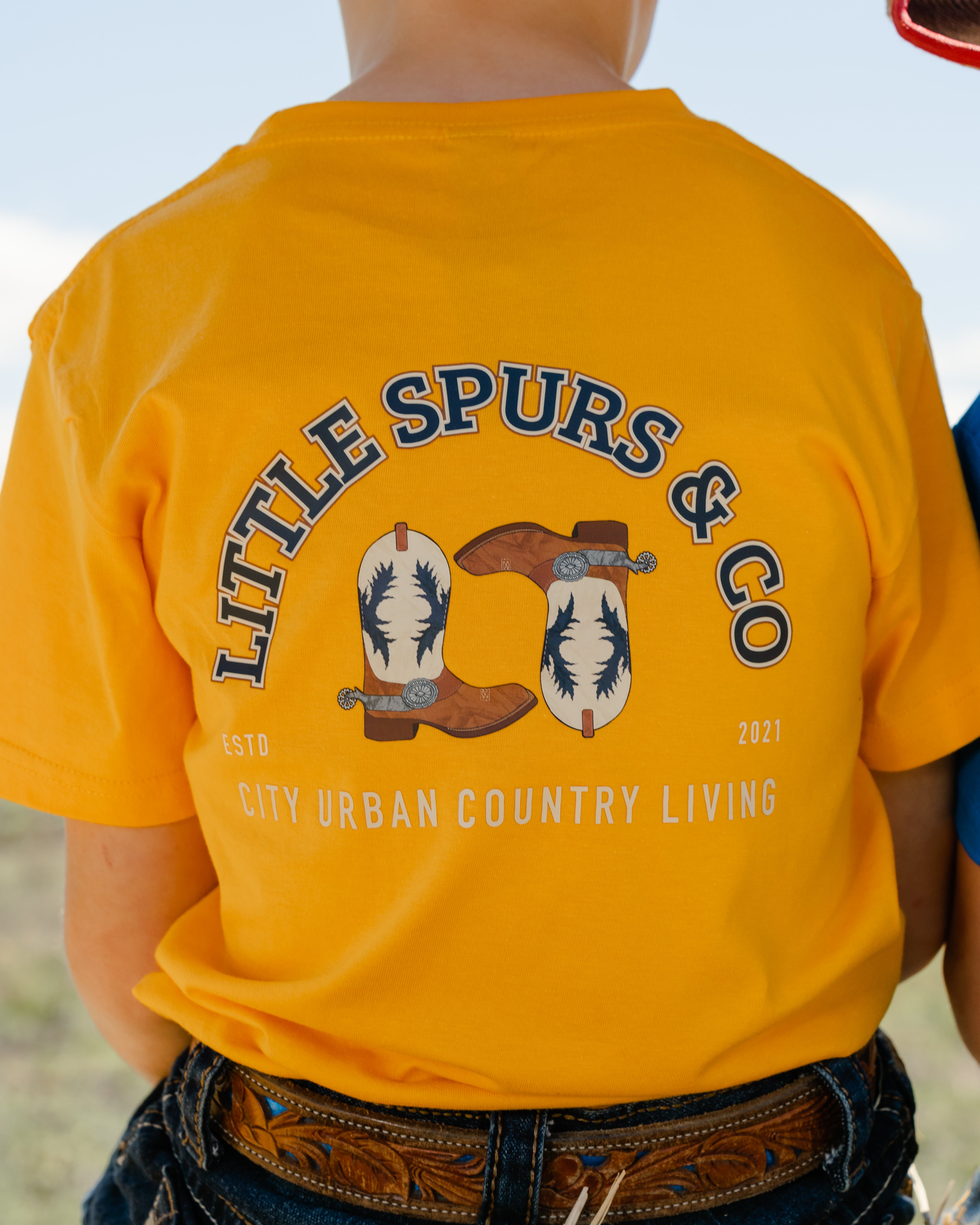 Little Spurs & Co Kids T-Shirt - Gold