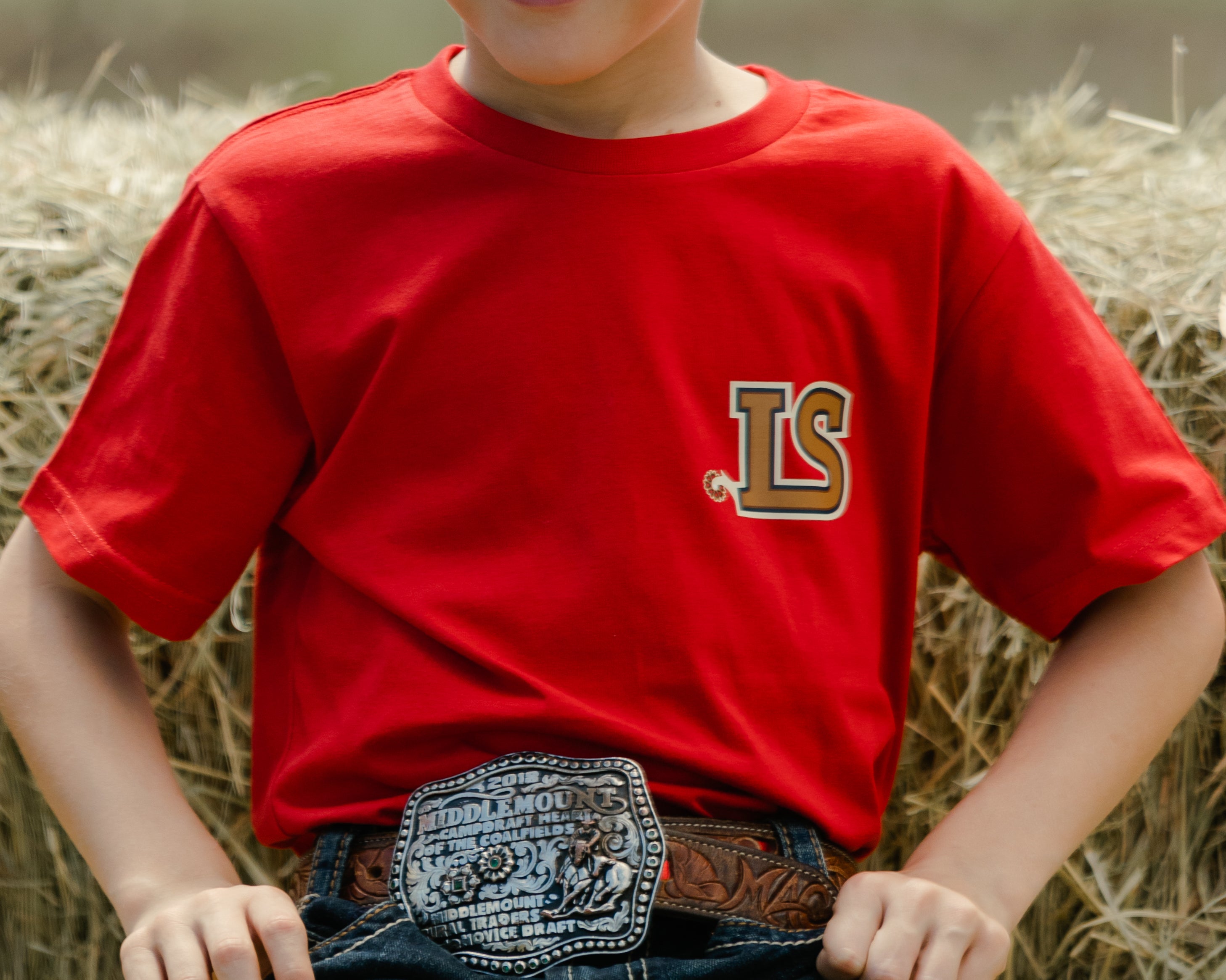 Little Spurs & Co Kids T-Shirt - Red