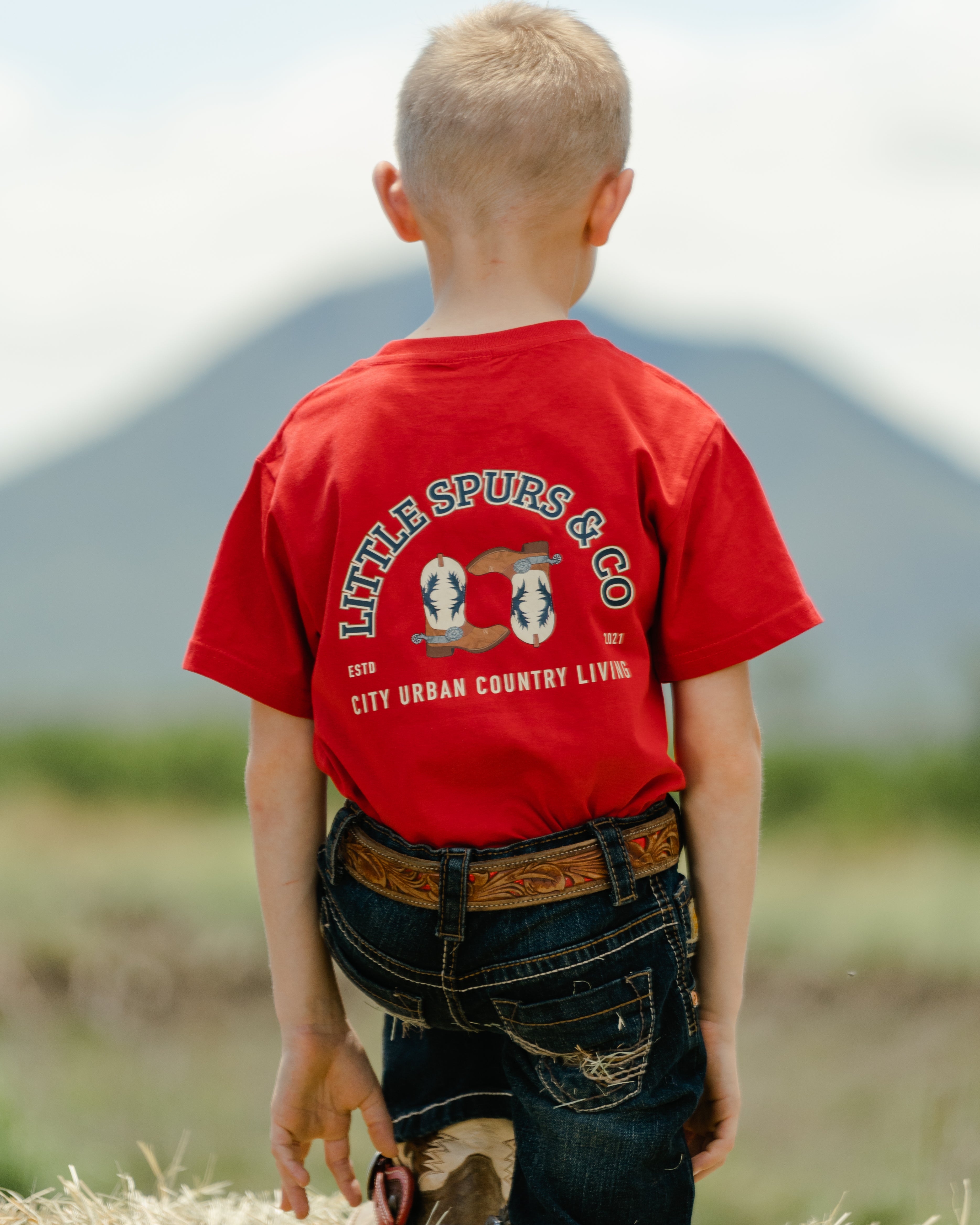 Little Spurs & Co Kids T-Shirt - Red
