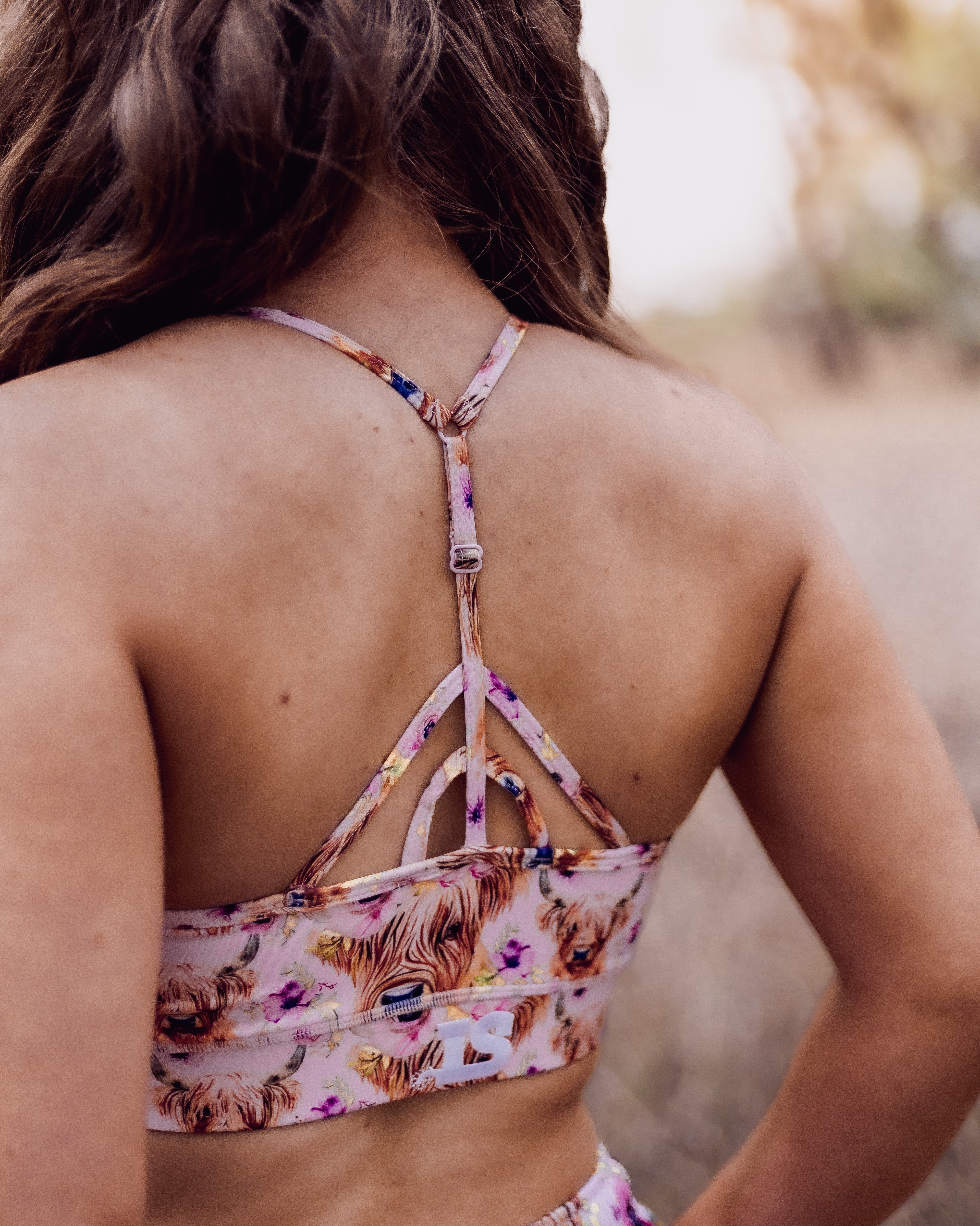 Highland Steer Teen Sports Crop