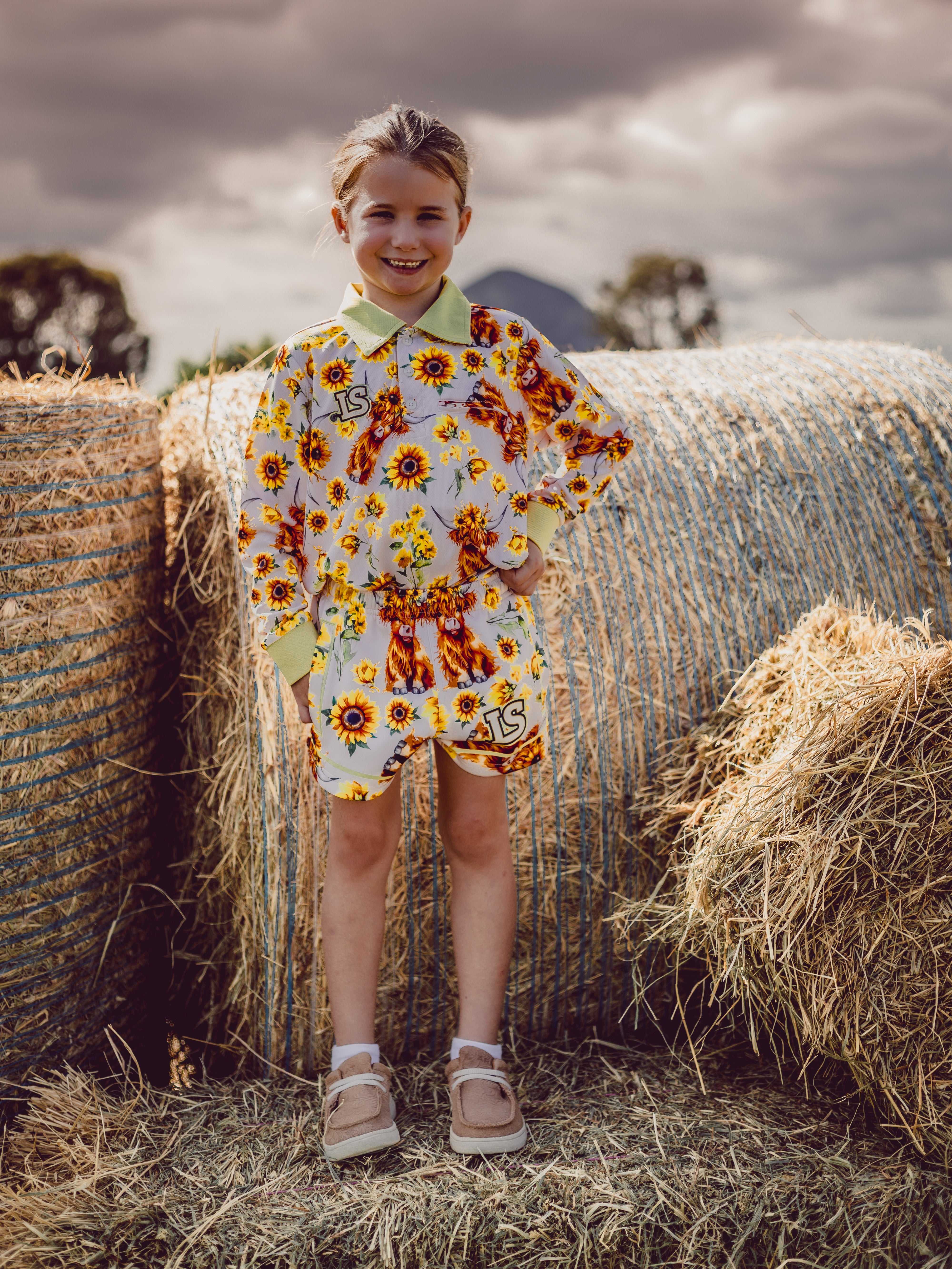 Highland Sunflower Teen Sun Protection Shirt