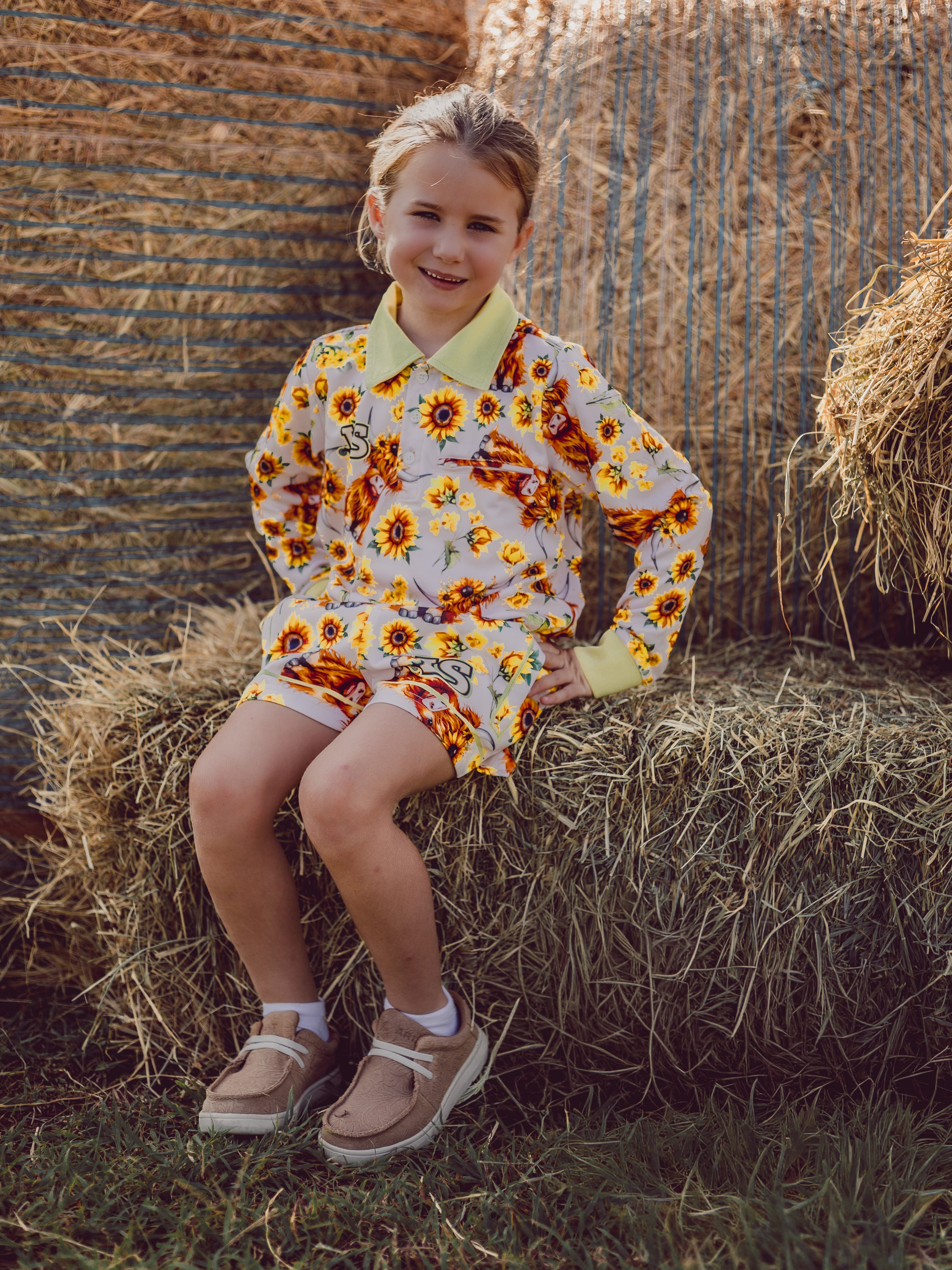 Highland Sunflower Teen Sun Protection Shirt