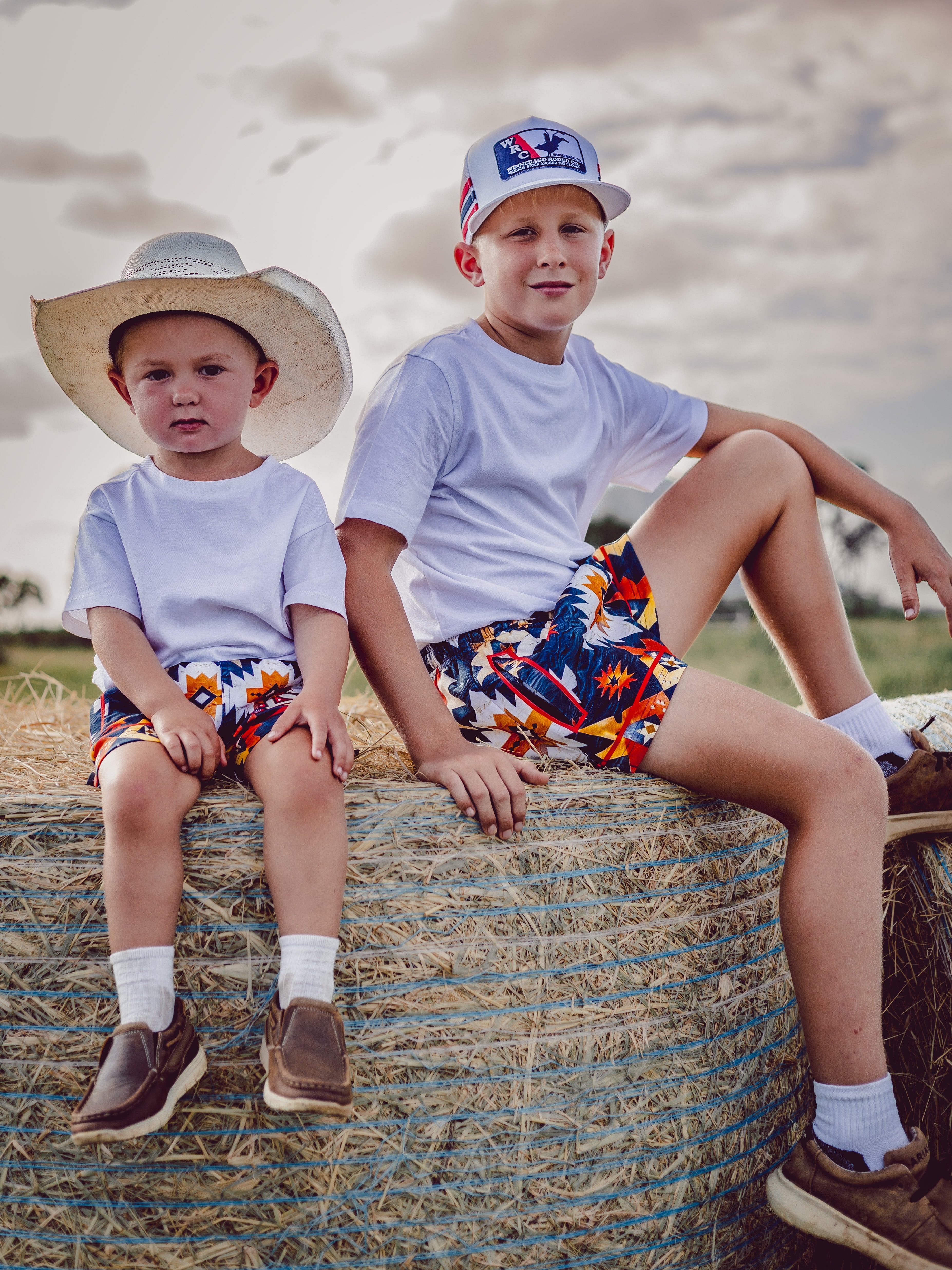 Aztec Cowhide Teen Shorts
