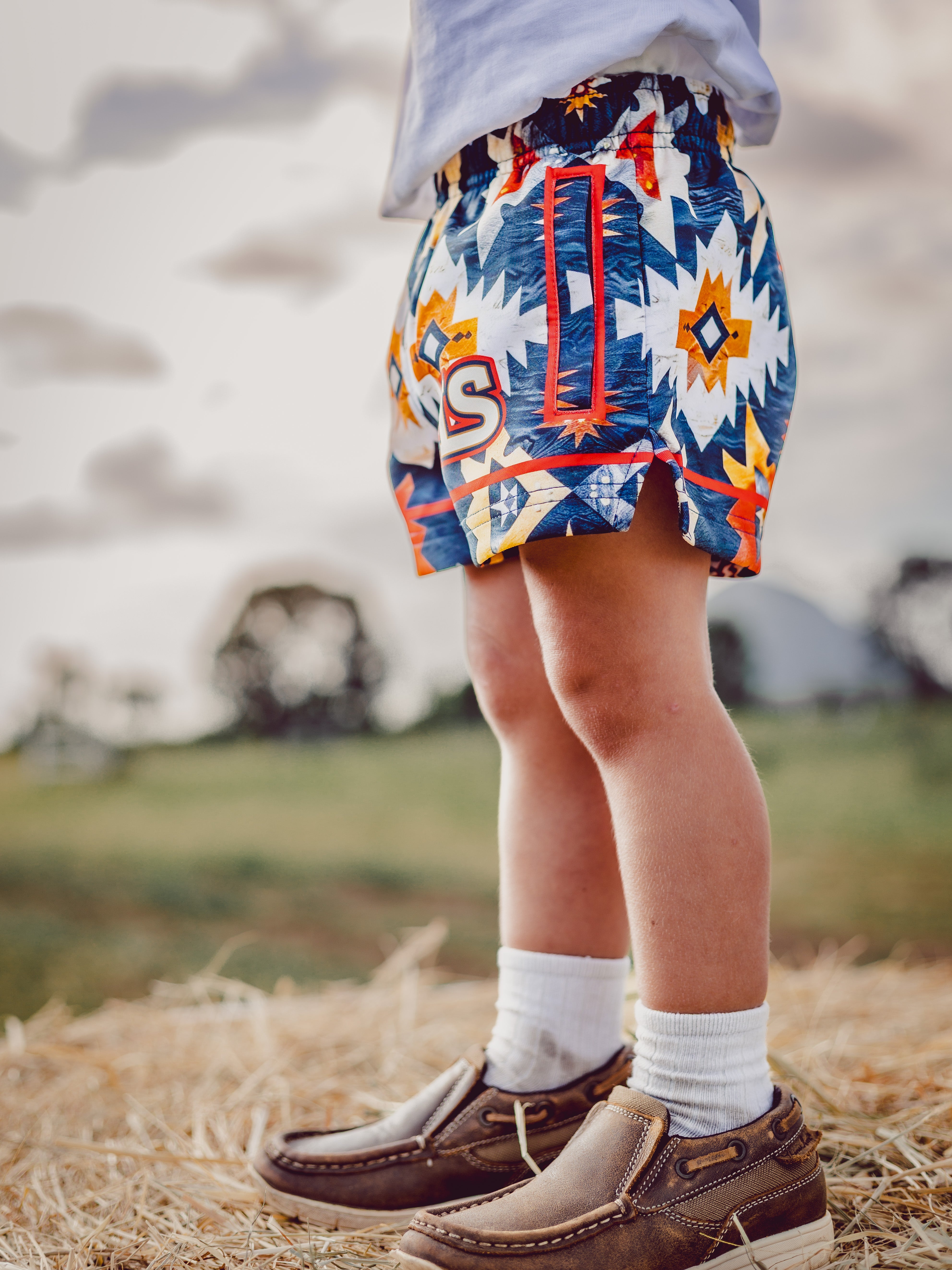Aztec Cowhide Shorts