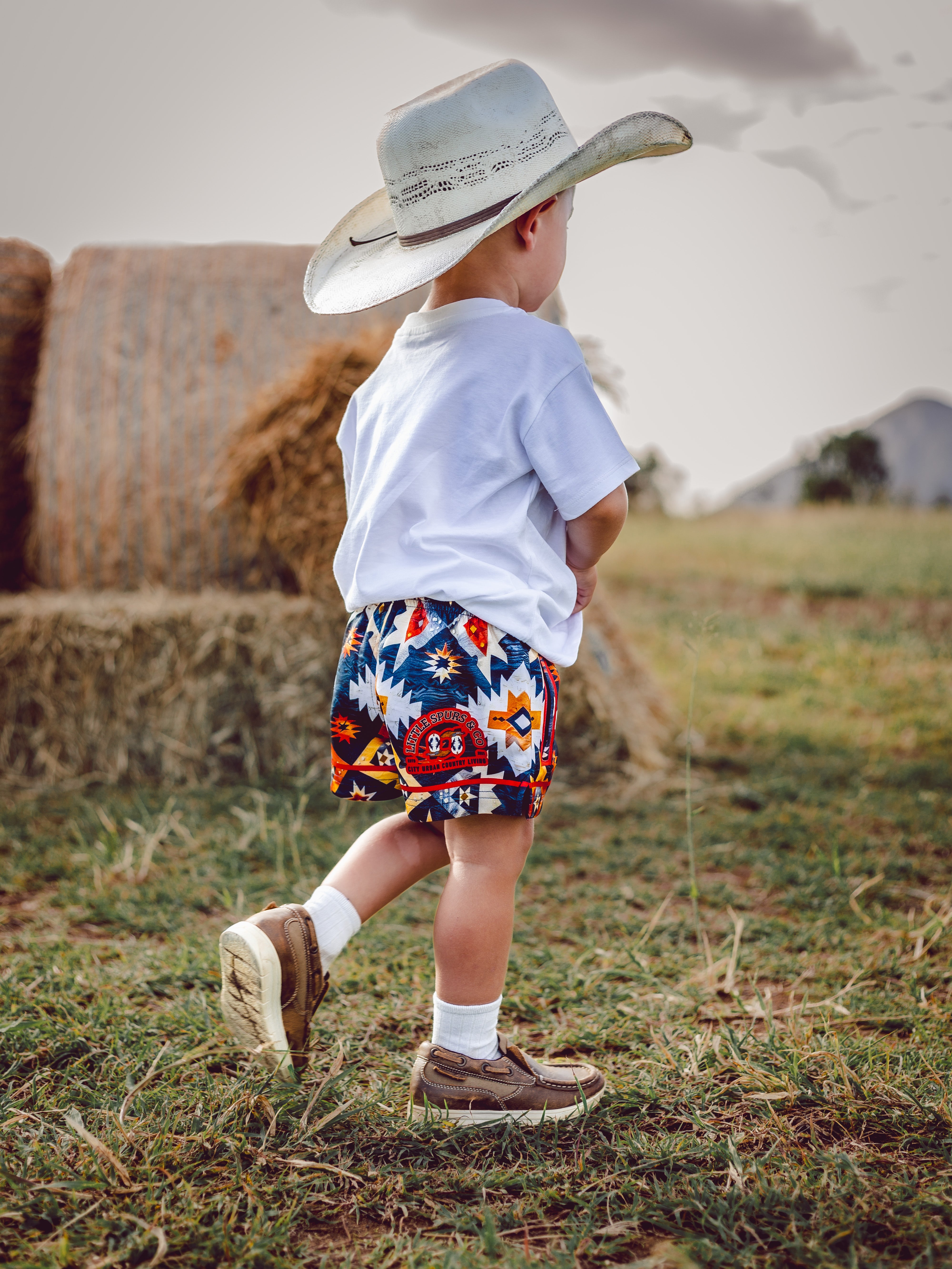 Aztec Cowhide Shorts