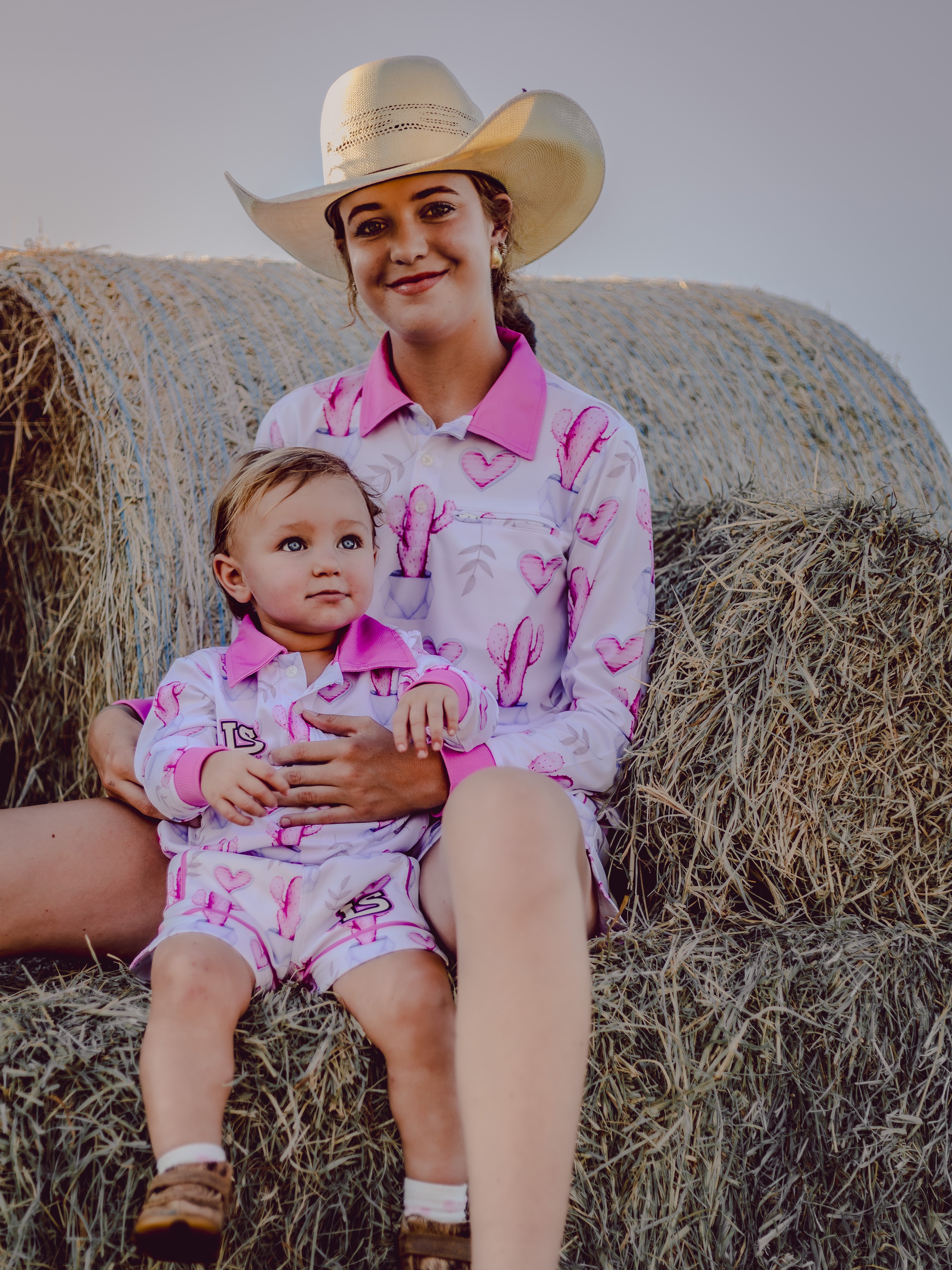 Pink Cactus Teen Sun Protection Shirt