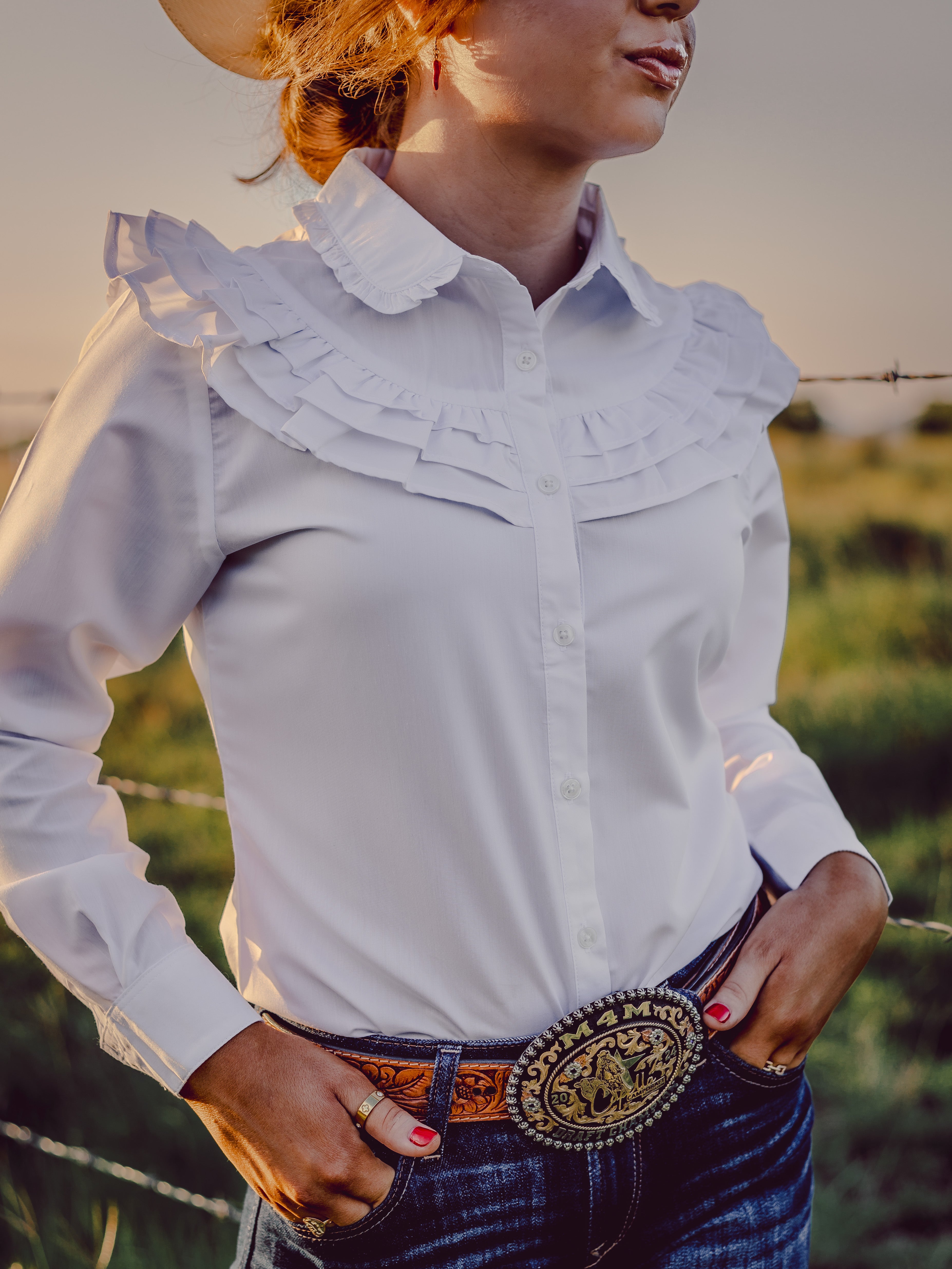 Severnlea Ruffle Teen Dress Shirt