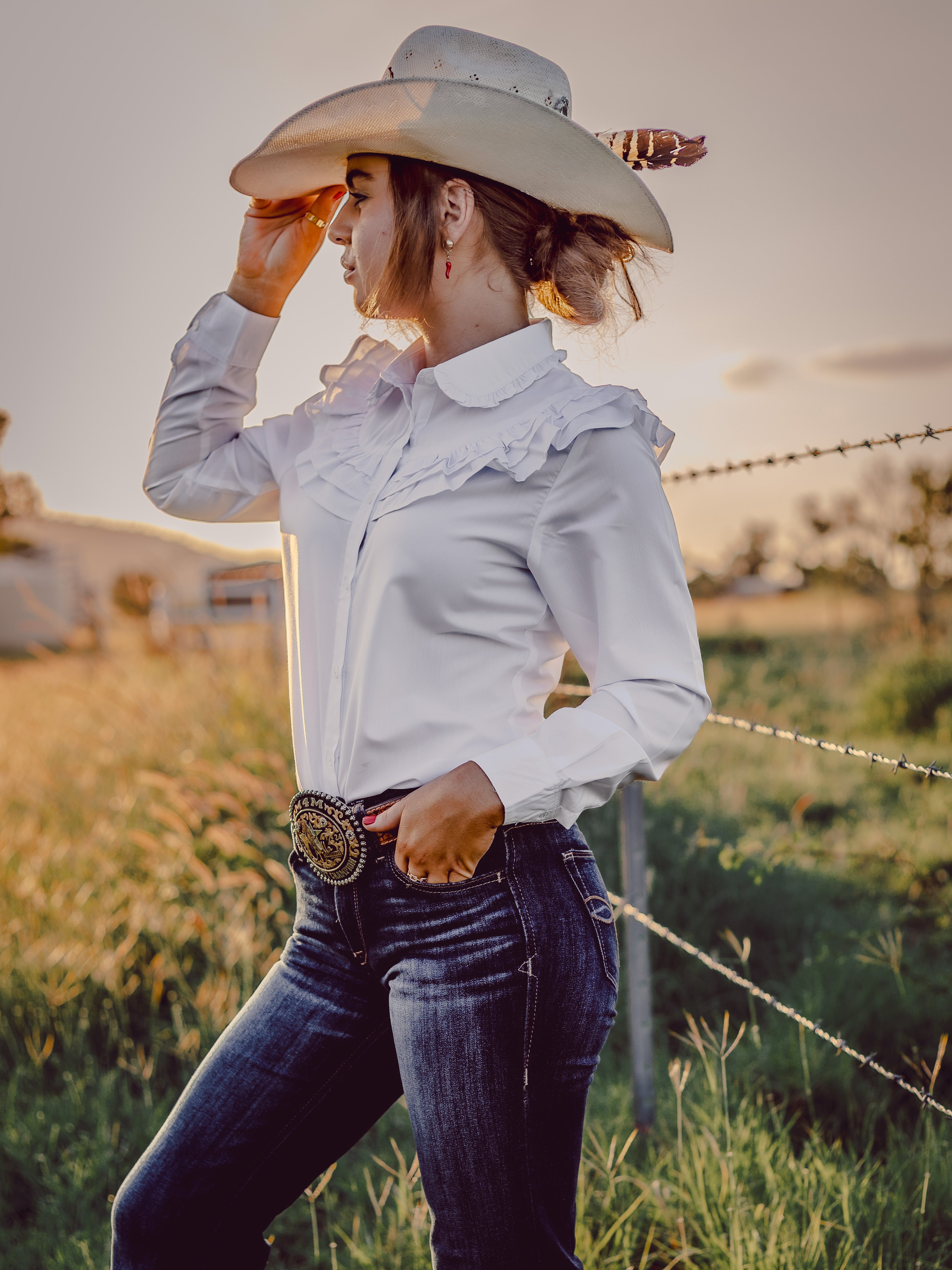 Severnlea Ruffle Teen Dress Shirt