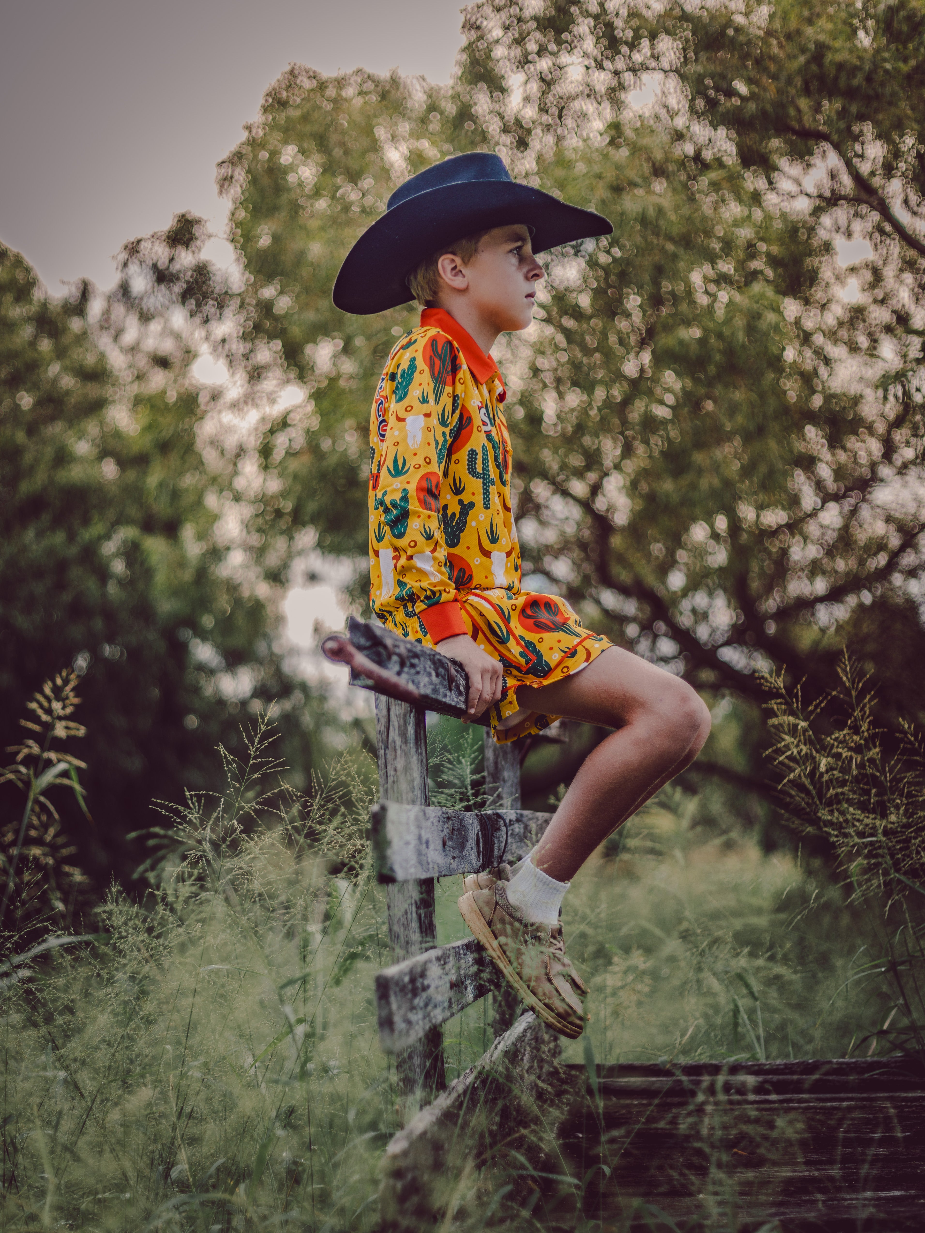 Arid Cactus Teen Sun Protection Shirt