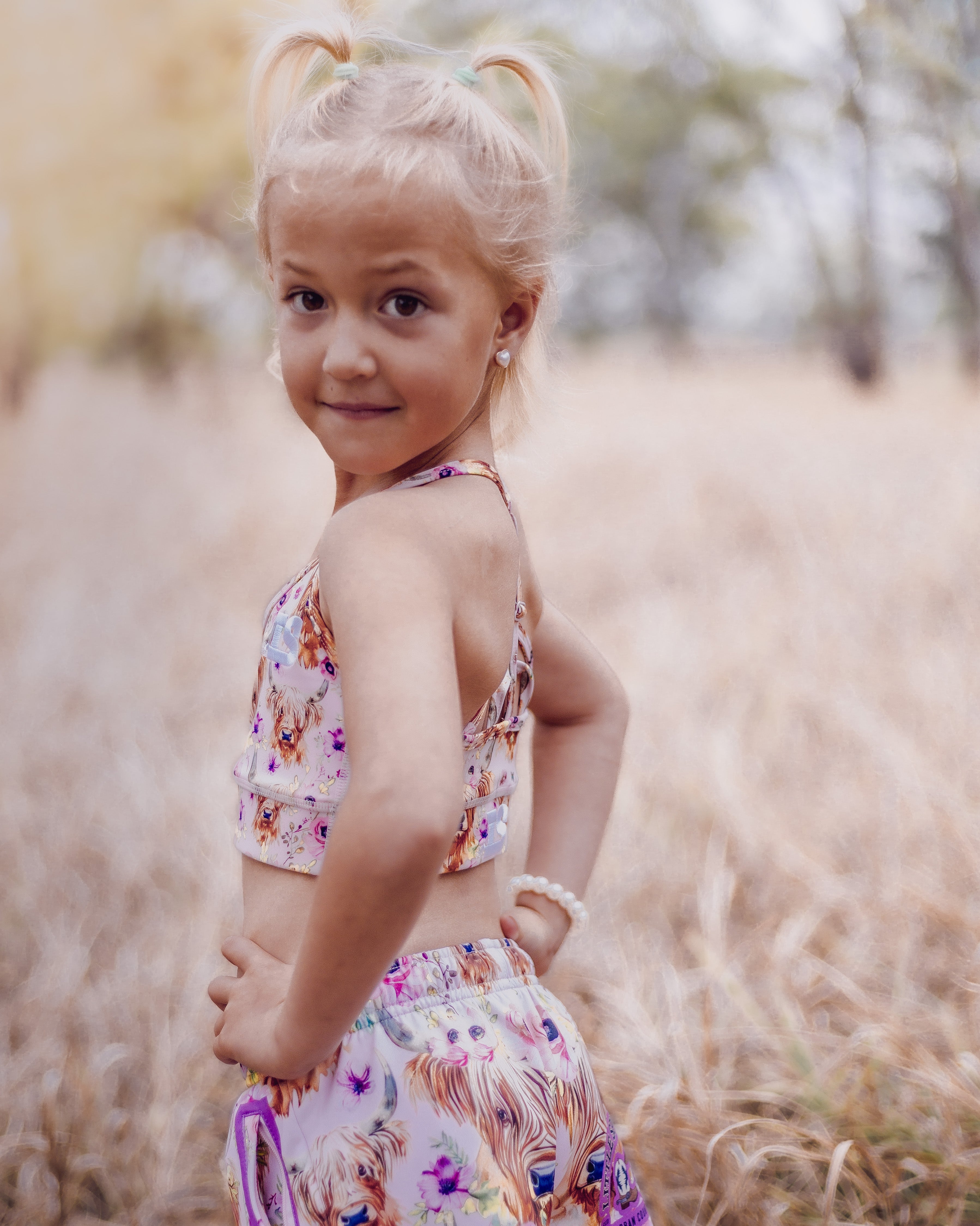 Highland Steer Sports Crop