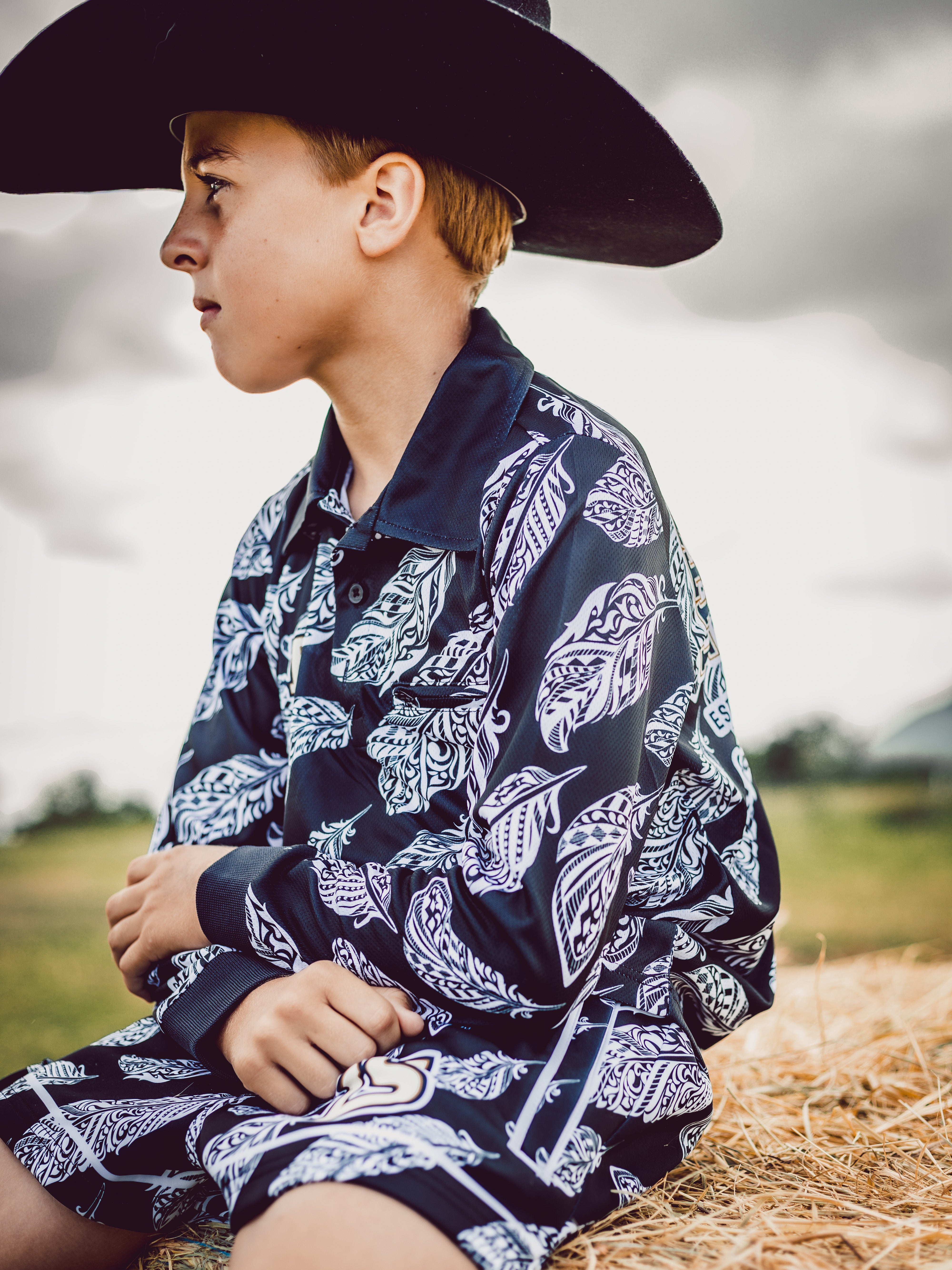 Kiwi Feather Teen Sun Protection Shirt