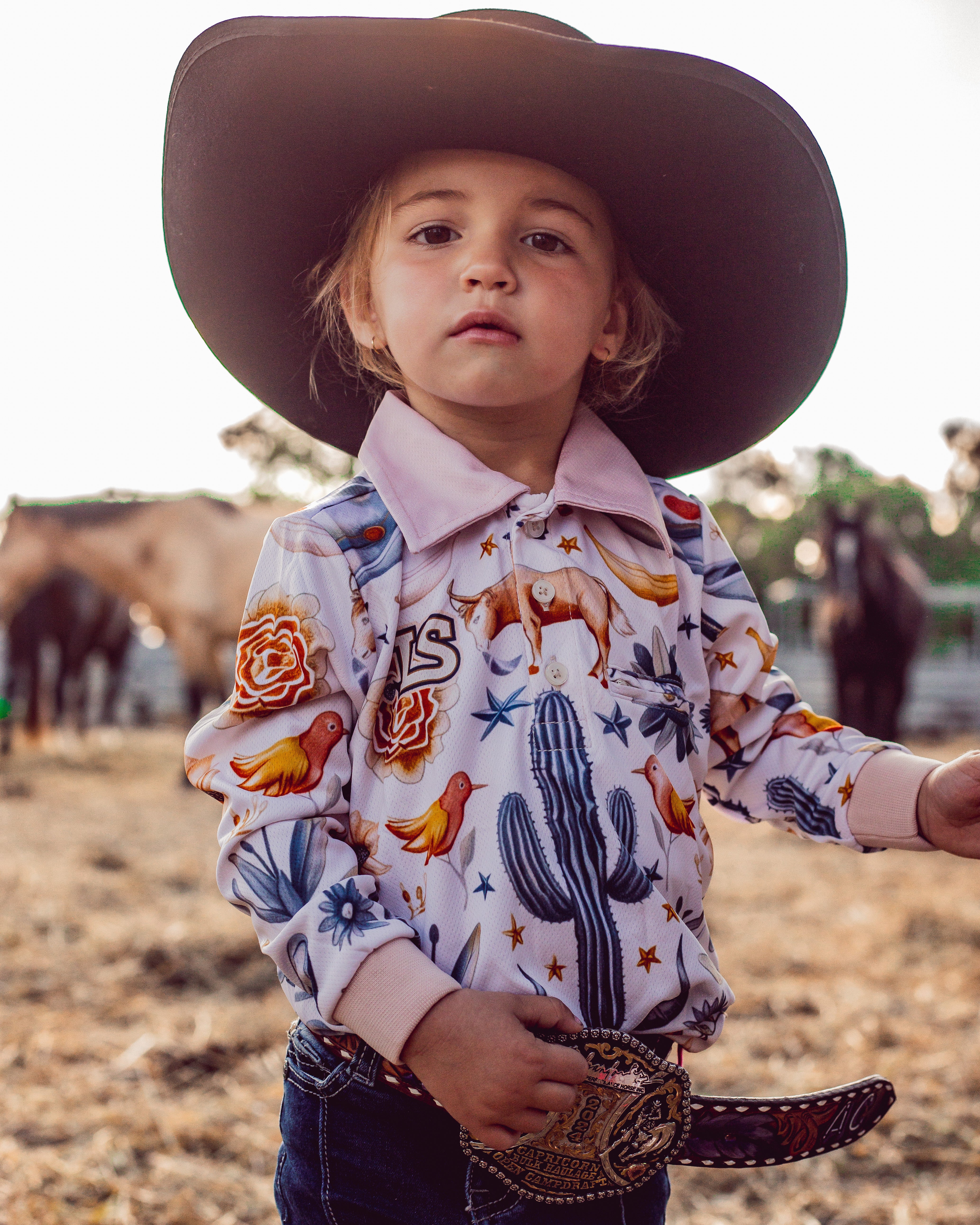 Cactus n Skull Teen Sun Protection Shirt