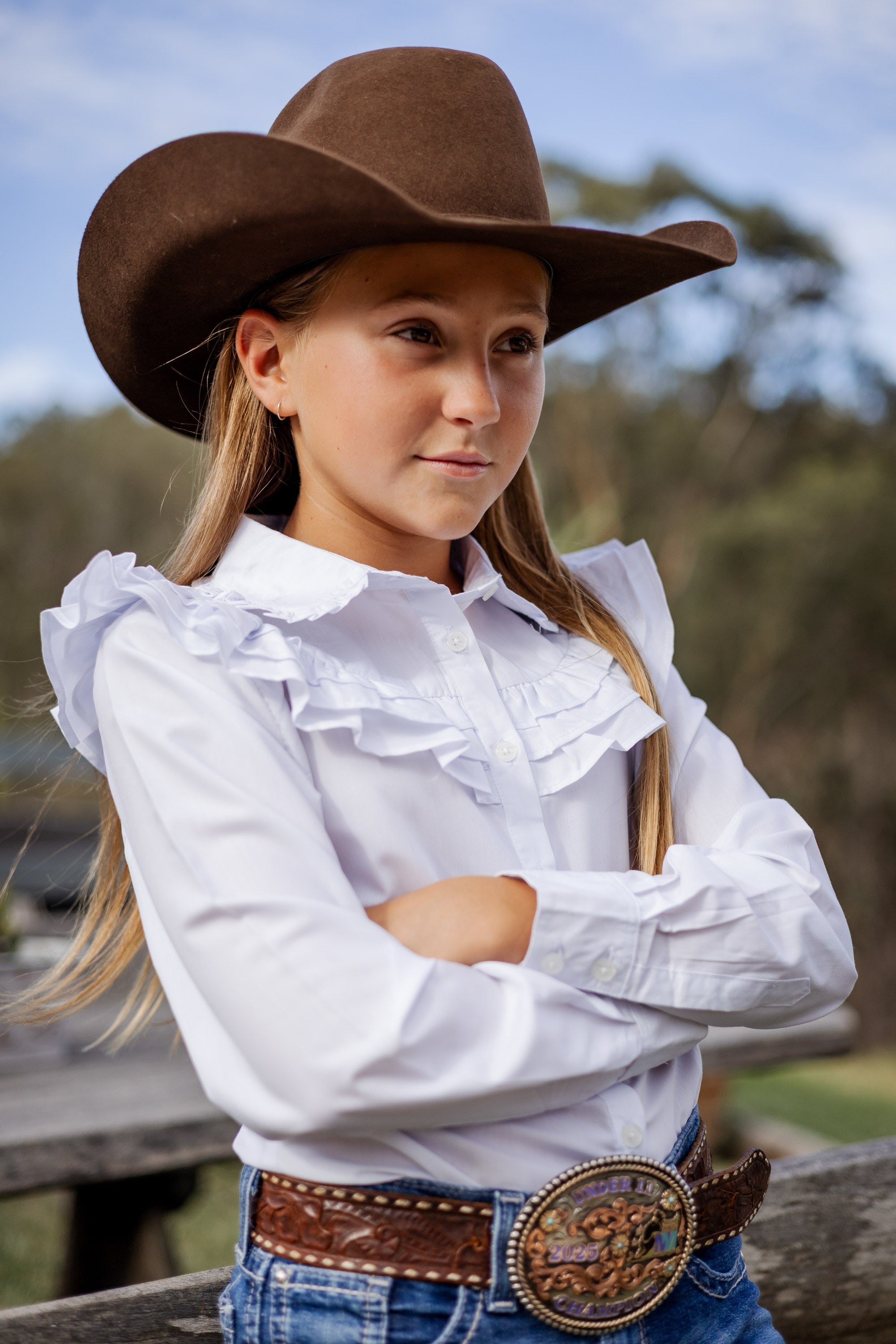 Severnlea Ruffle Teen Dress Shirt