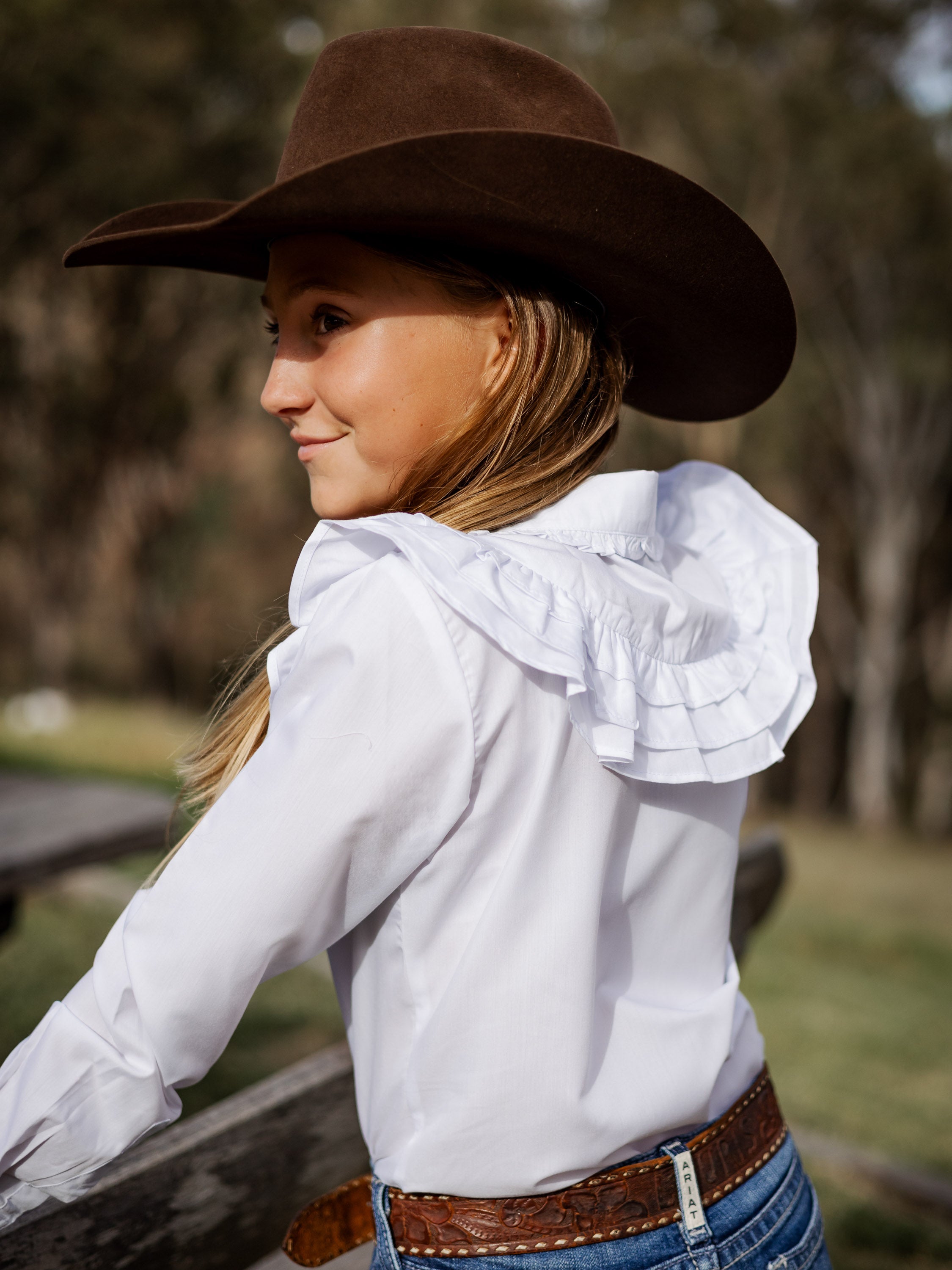 Severnlea Ruffle Teen Dress Shirt