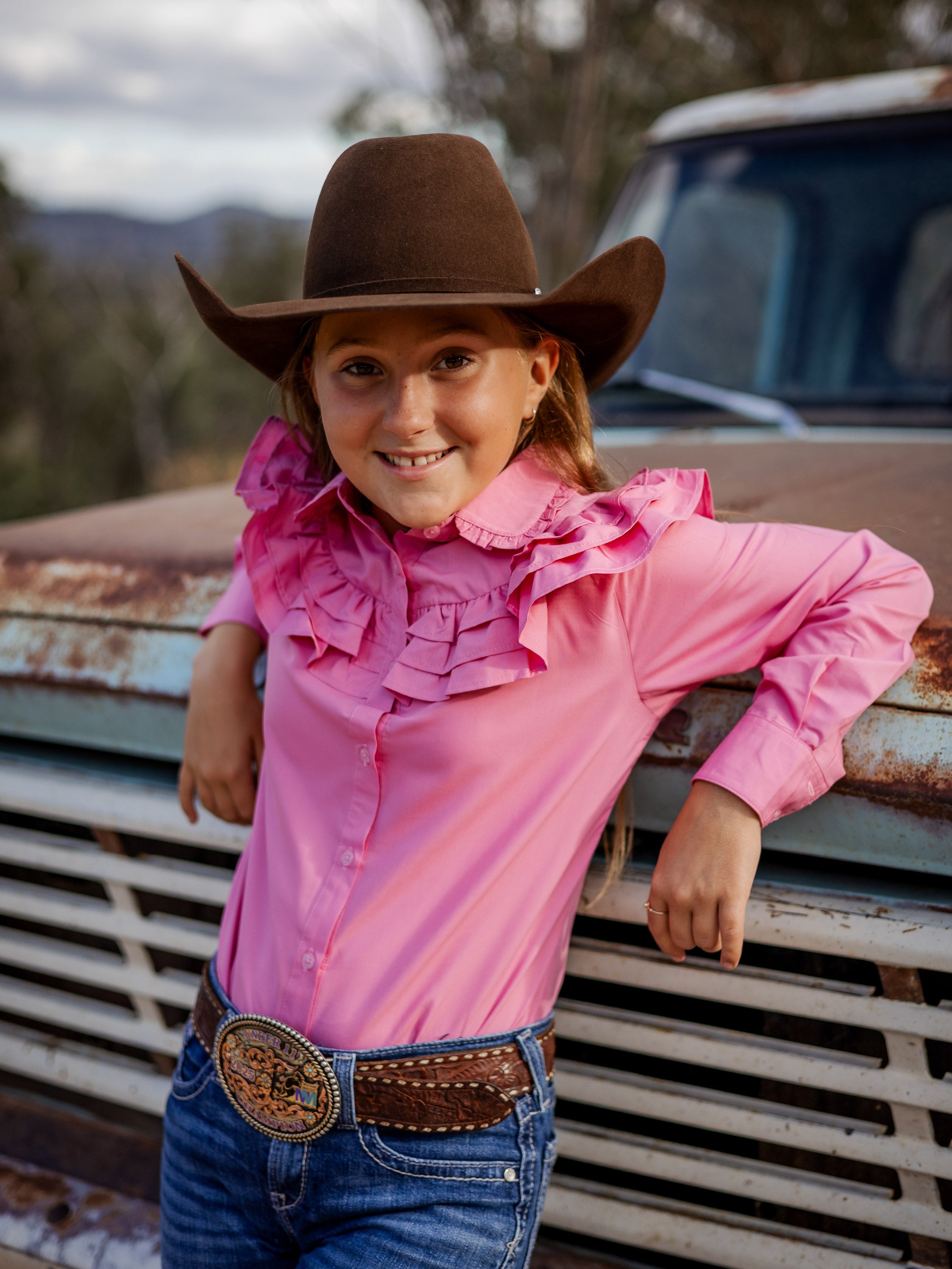 Severnlea Ruffle Teen Dress Shirt