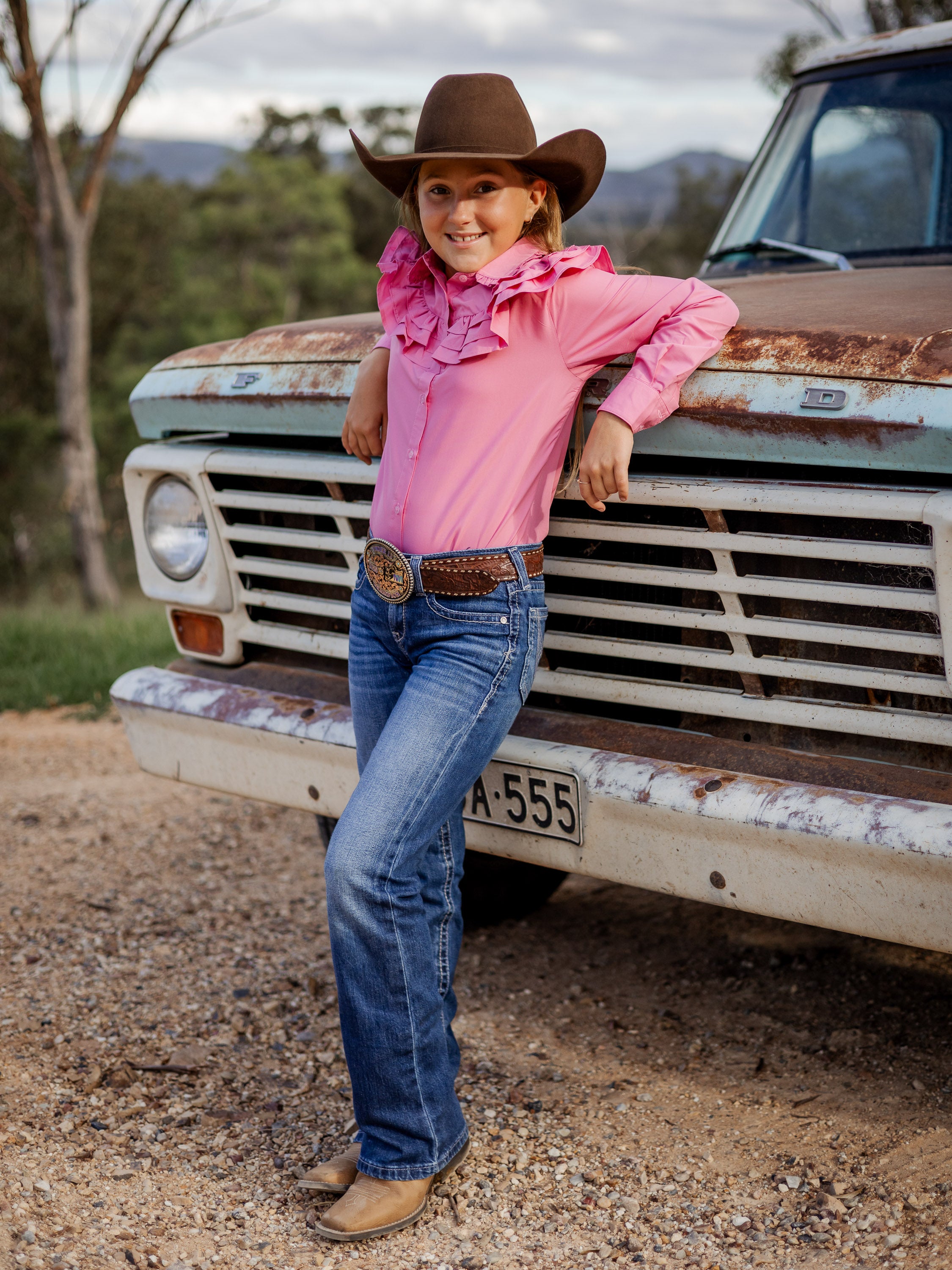 Severnlea Ruffle Teen Dress Shirt