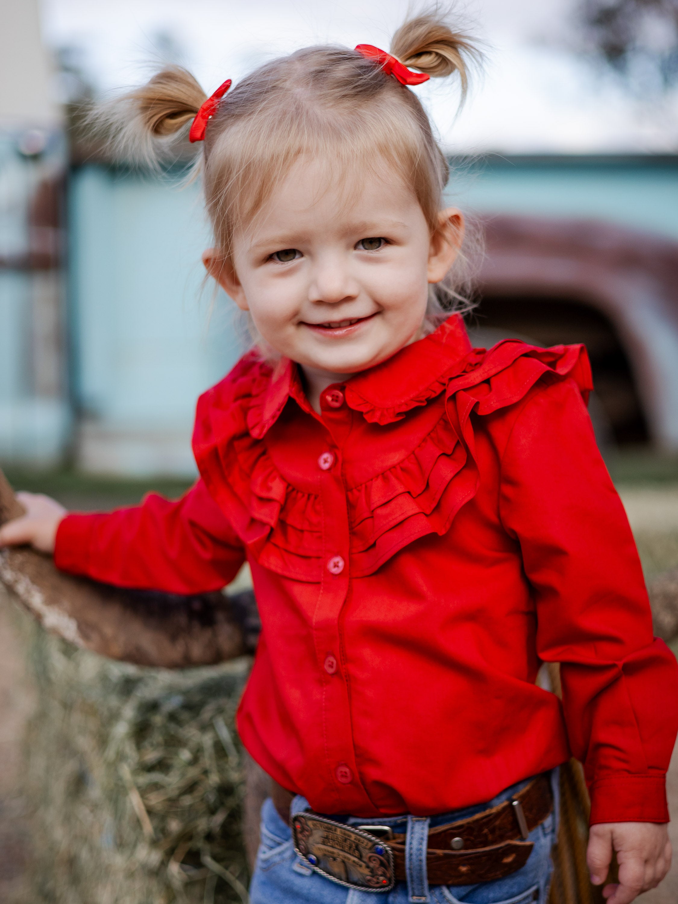 Severnlea Ruffle Long Sleeve Romper