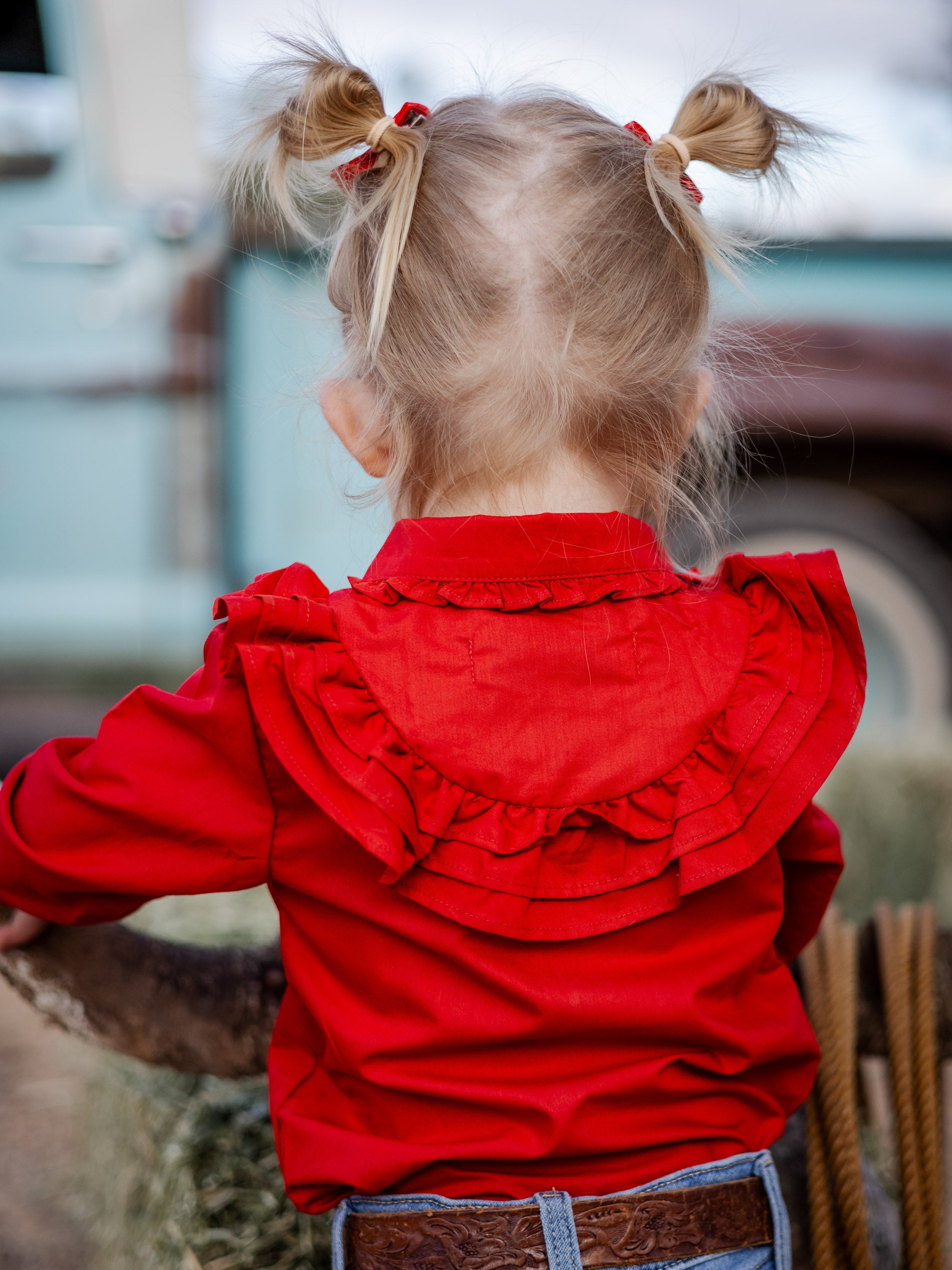 Severnlea Ruffle Long Sleeve Romper