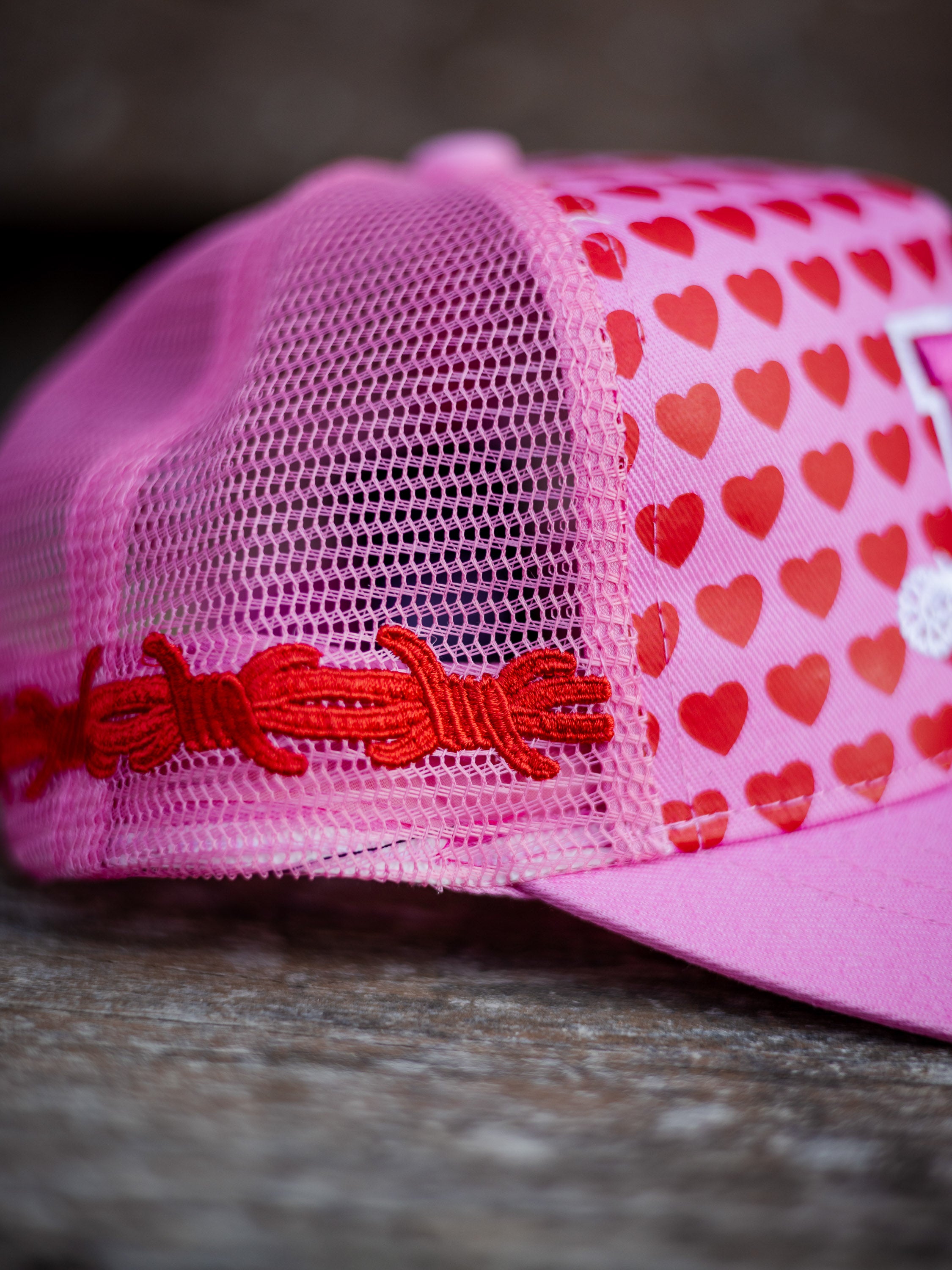 Little Spurs & Co - Pink Love Heart Cap