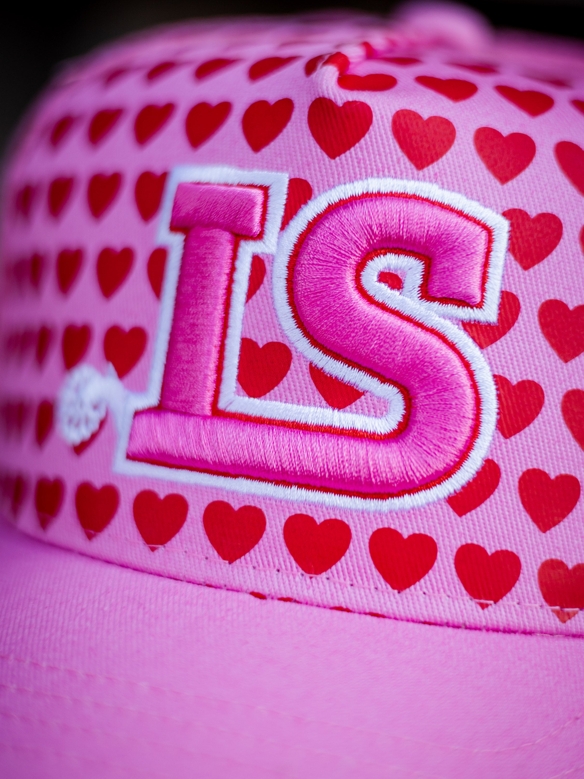 Little Spurs & Co - Pink Love Heart Cap