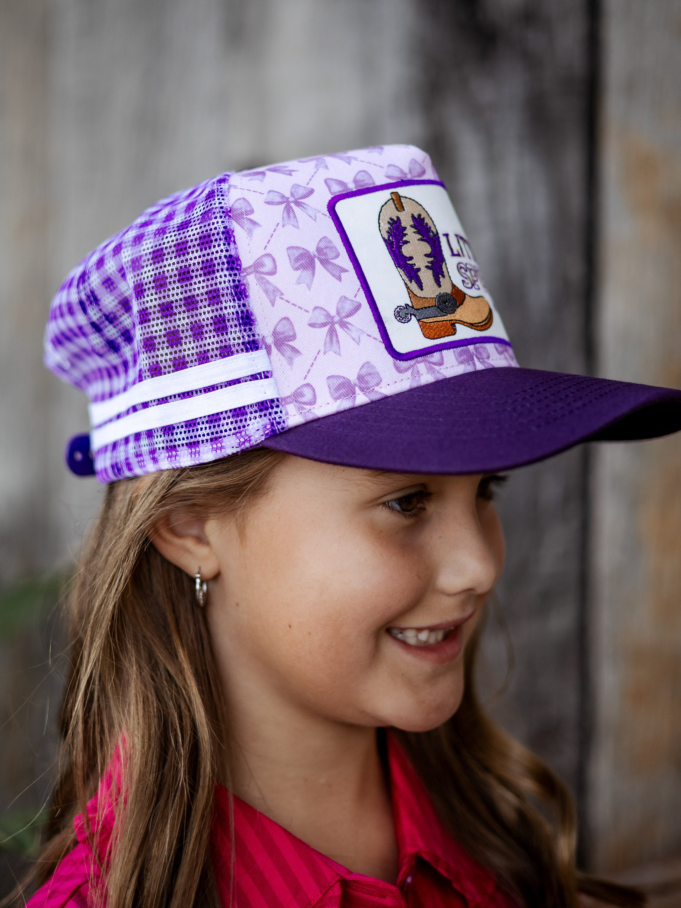 Little Spurs & Co - Purple Bow Cap