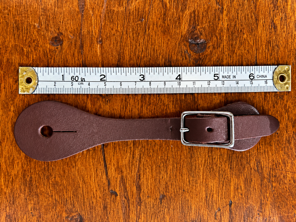 Youth Leather Spur Straps – Oiled Finish