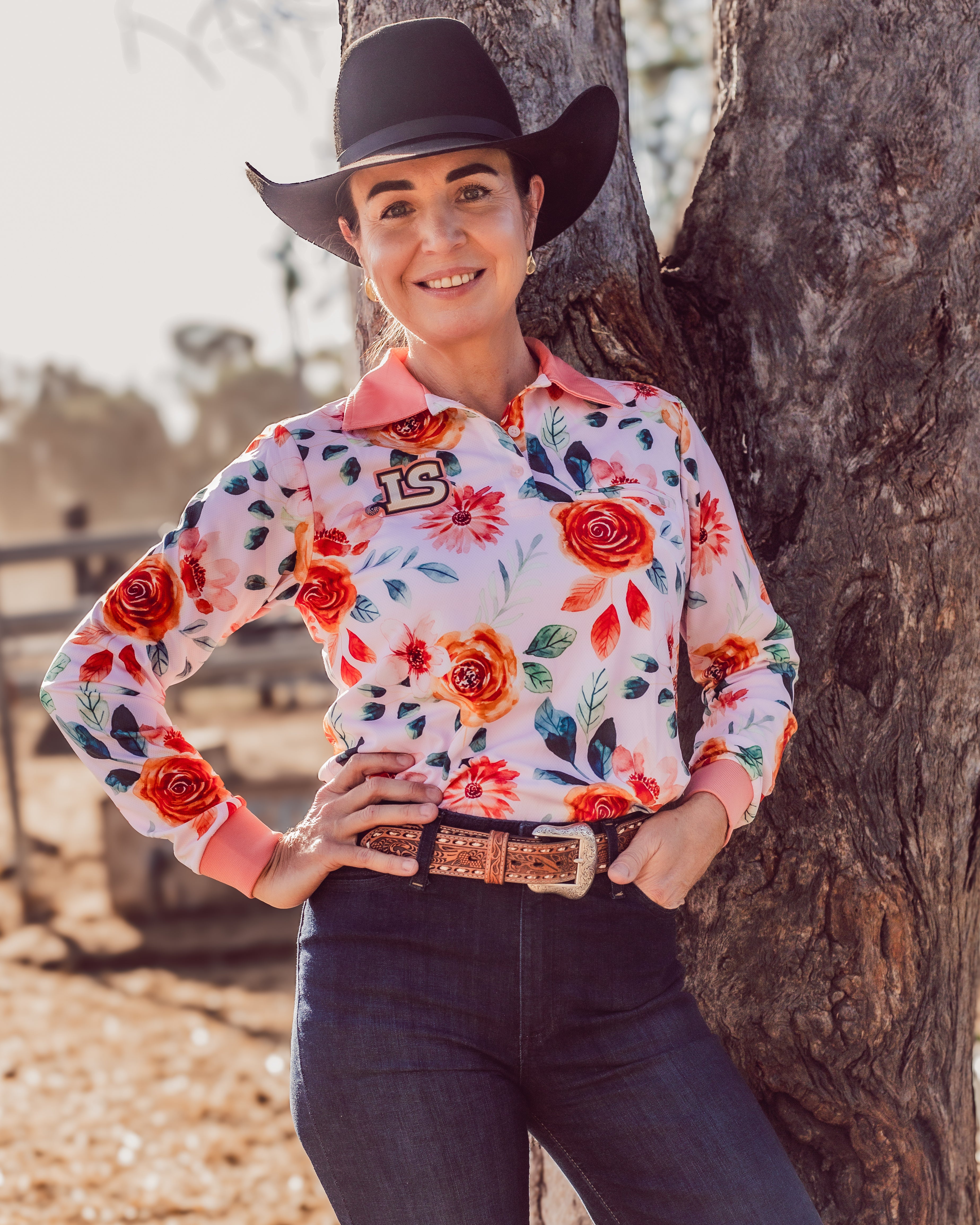 Peach Rose Sun Protection Shirt