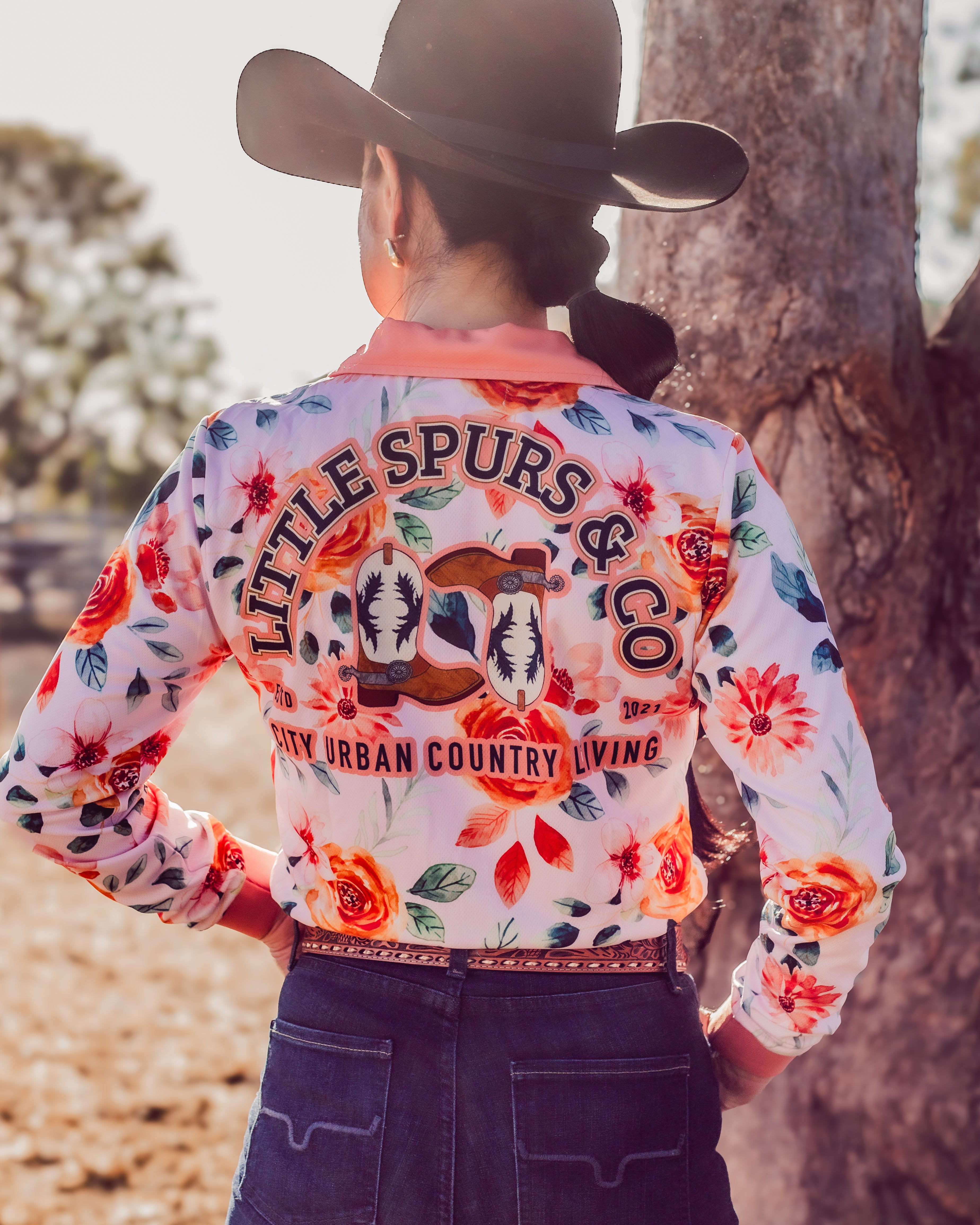 Peach Rose Sun Protection Shirt