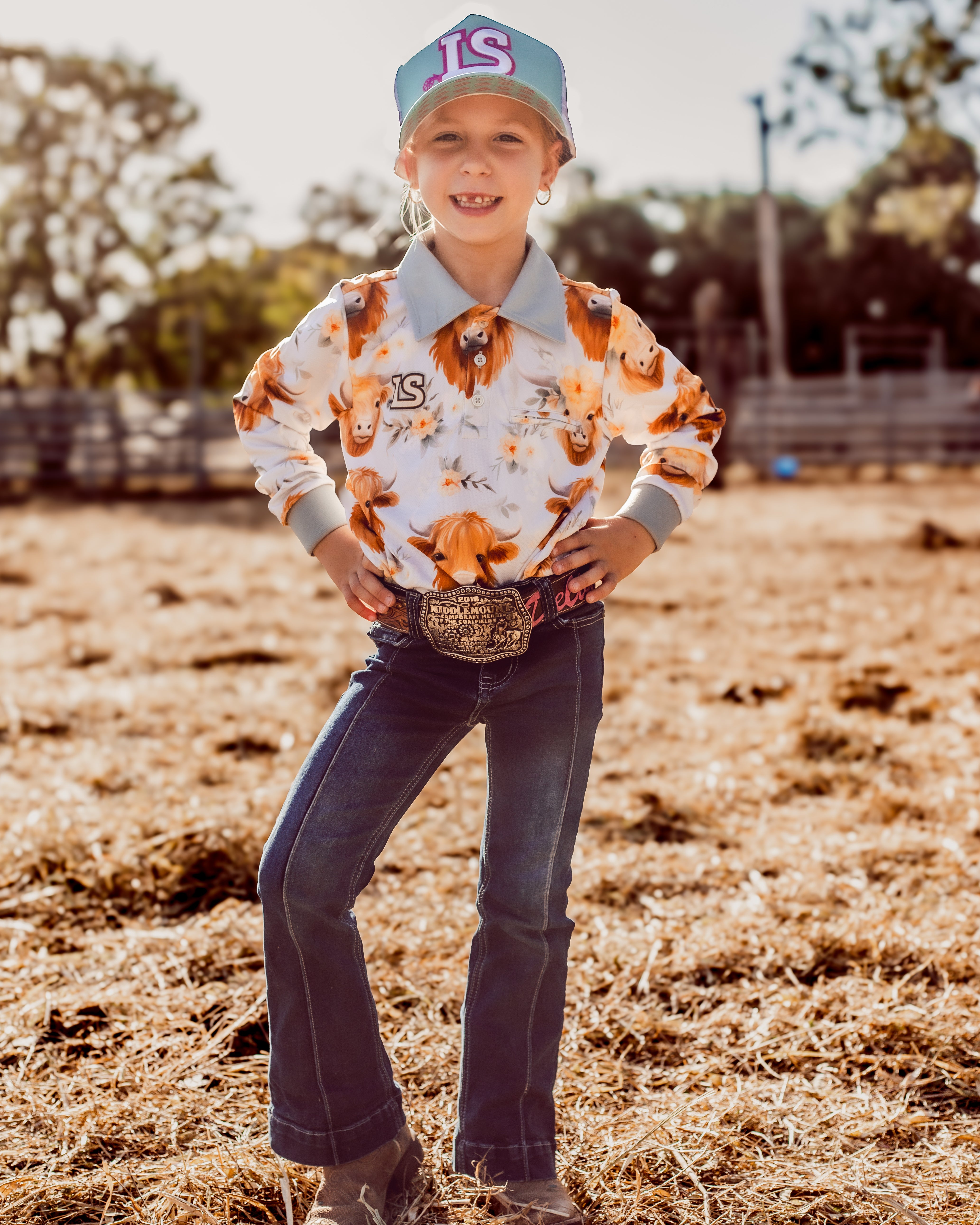 Blue Highland Herd Sun Protection Shirt