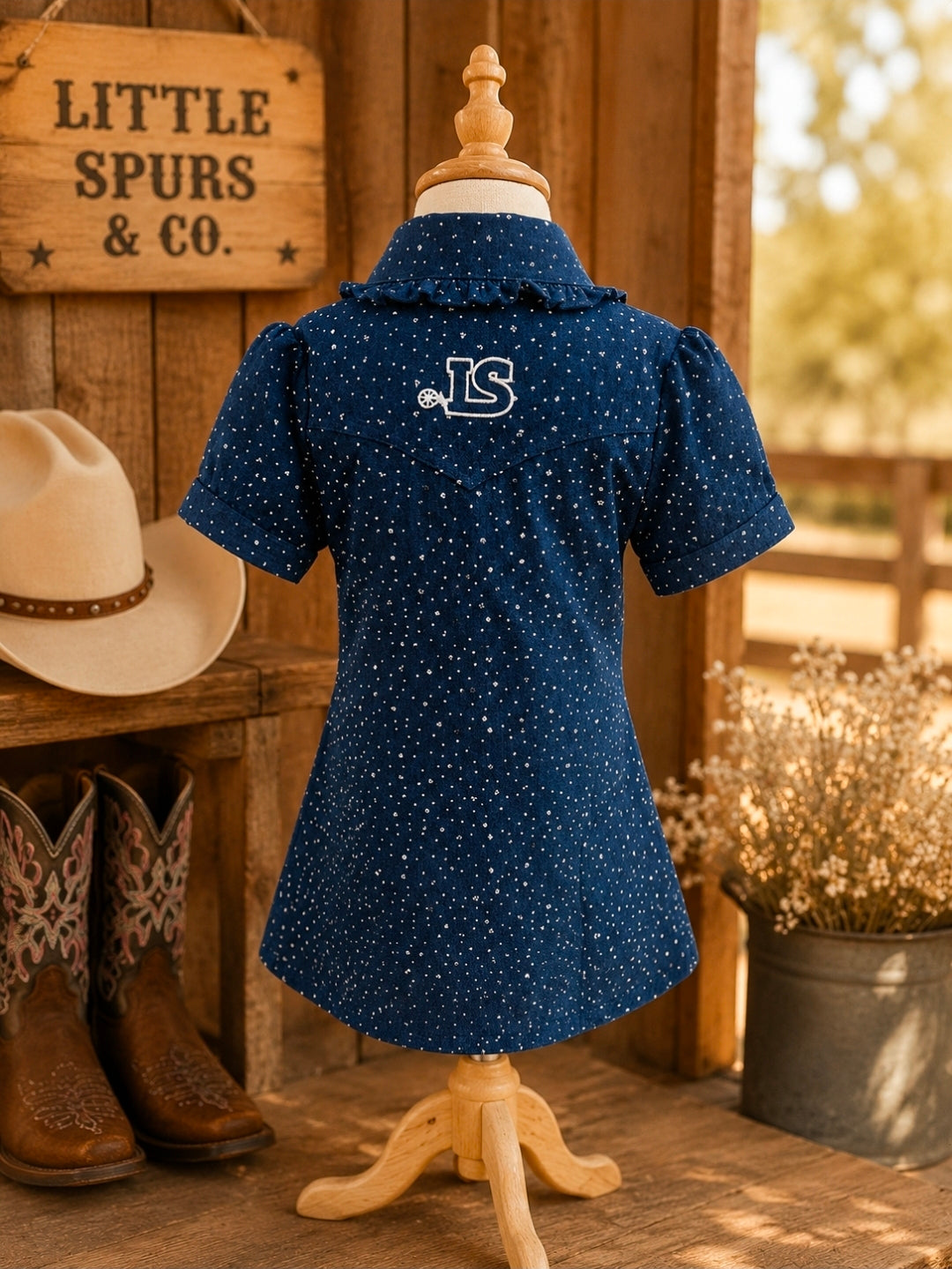 Mareeba Sparkle Teen Denim Dress