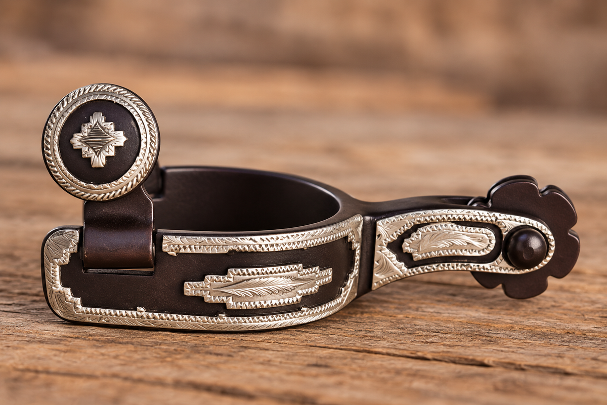 Toddler Western Spurs – Aztec Design