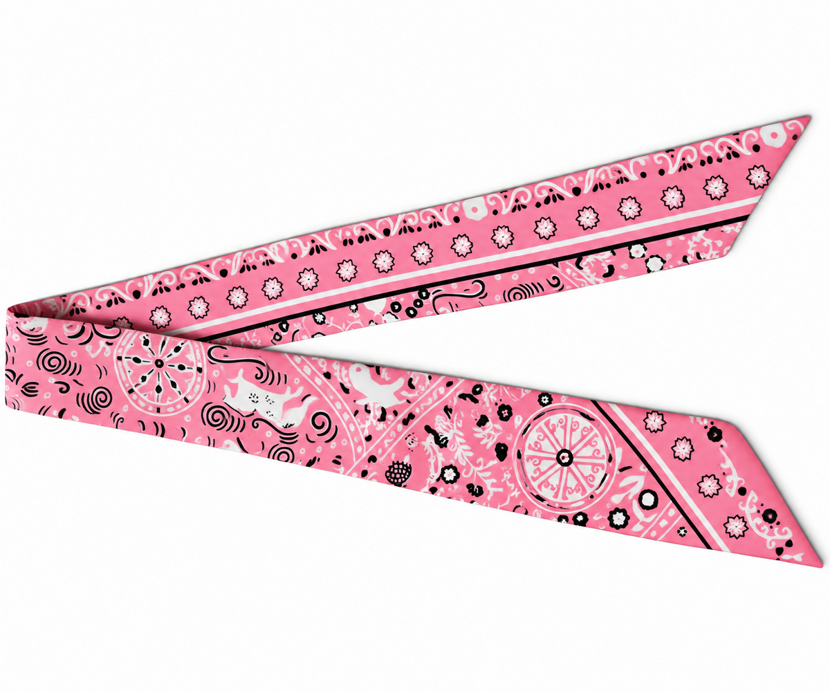 Twilly Scarf - Pink