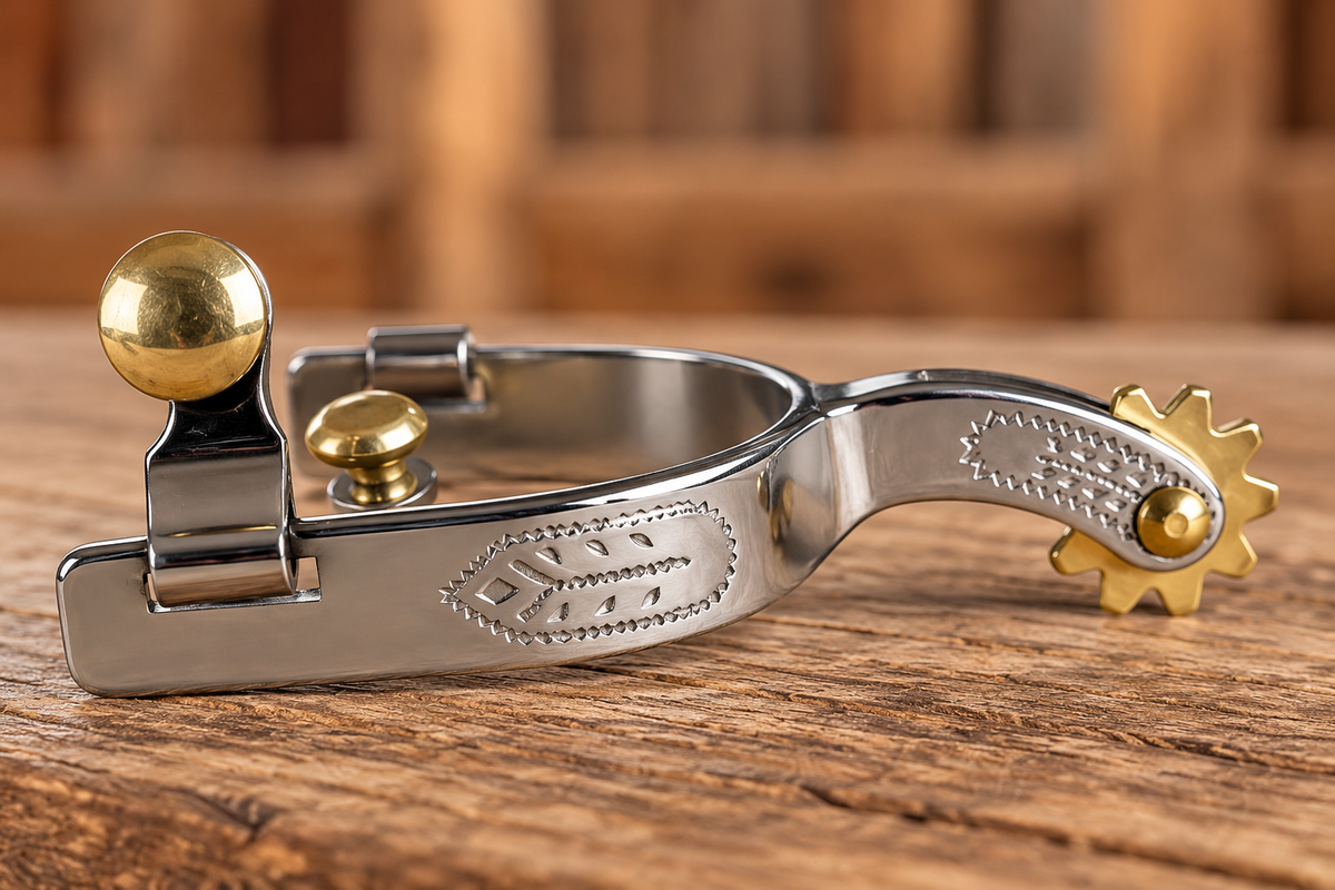 Toddler Engraved Roping Spurs
